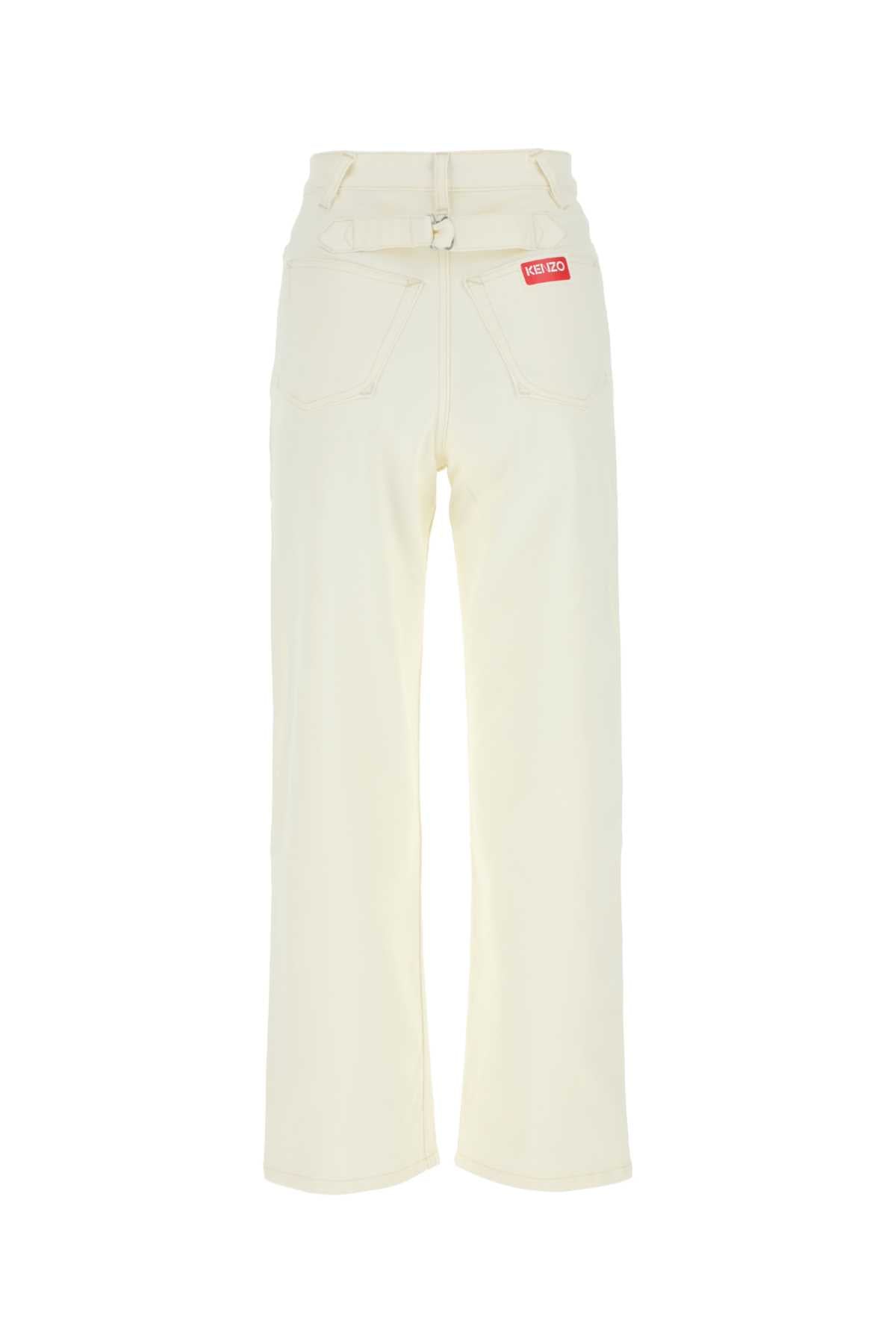 KENZO Ivory Denim Jeans for Women - Summer Style