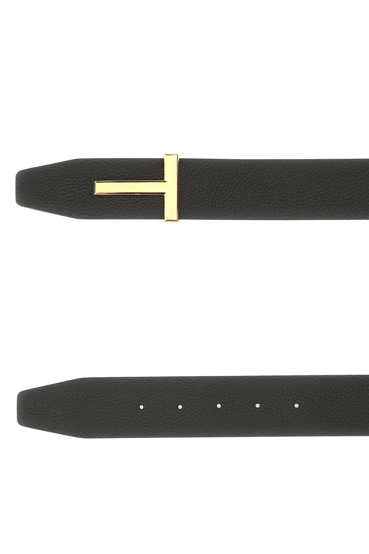 TOM FORD Men's Leather Belt - 4 cm Height
