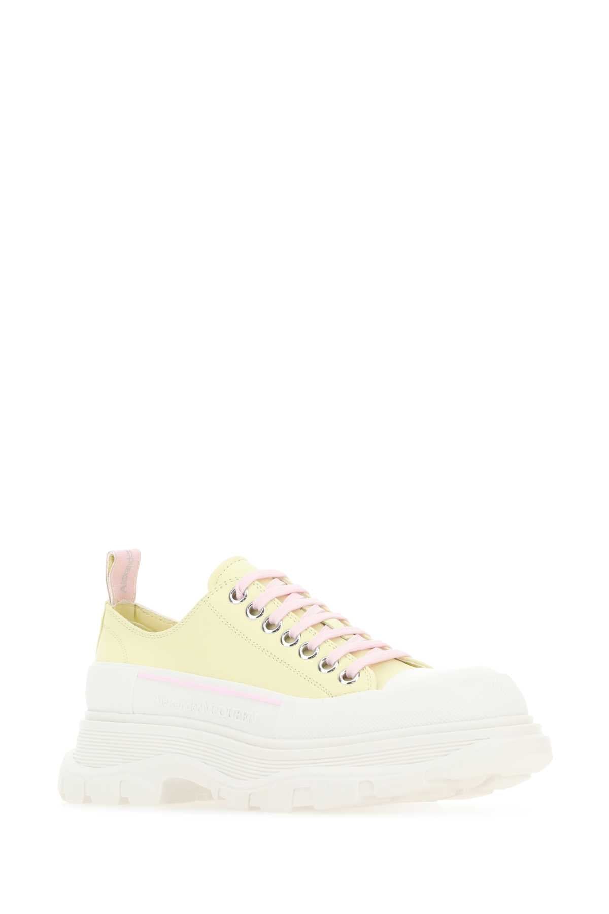 ALEXANDER MCQUEEN Pastel Leather Tread Slick Sneaker for Women