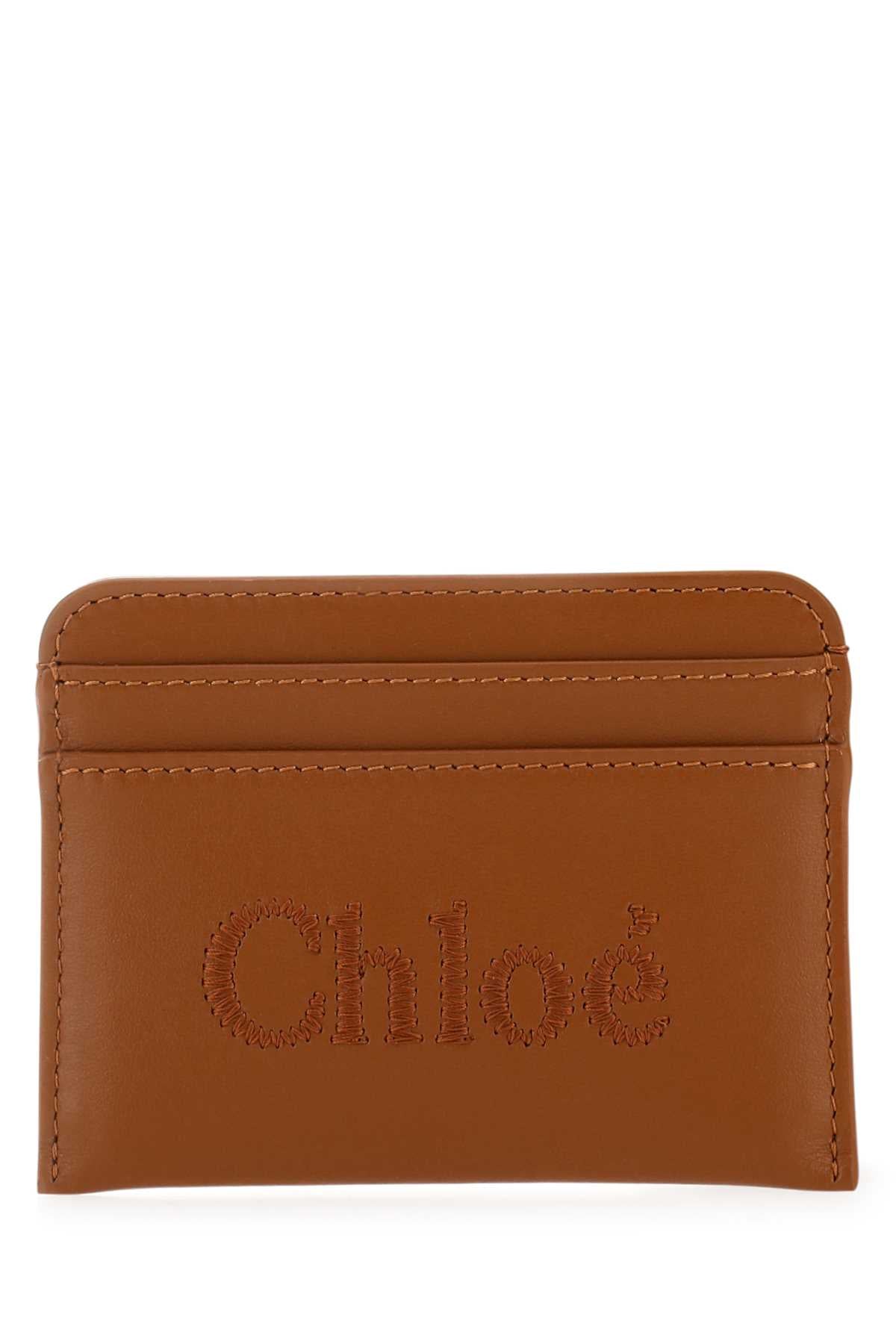 CHLOE Mini Leather Card Holder - Compact and Chic