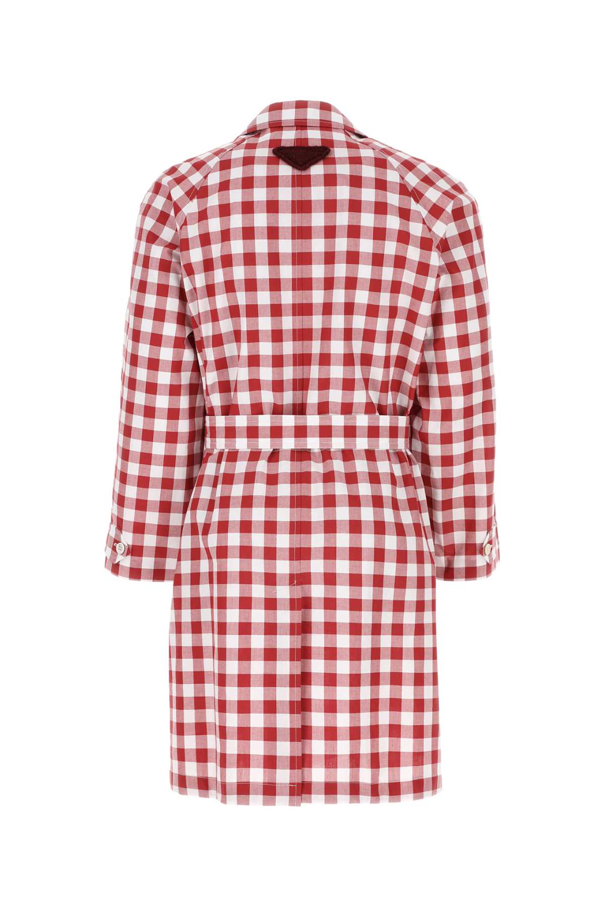 PRADA Embroidered Cotton Overcoat for Men