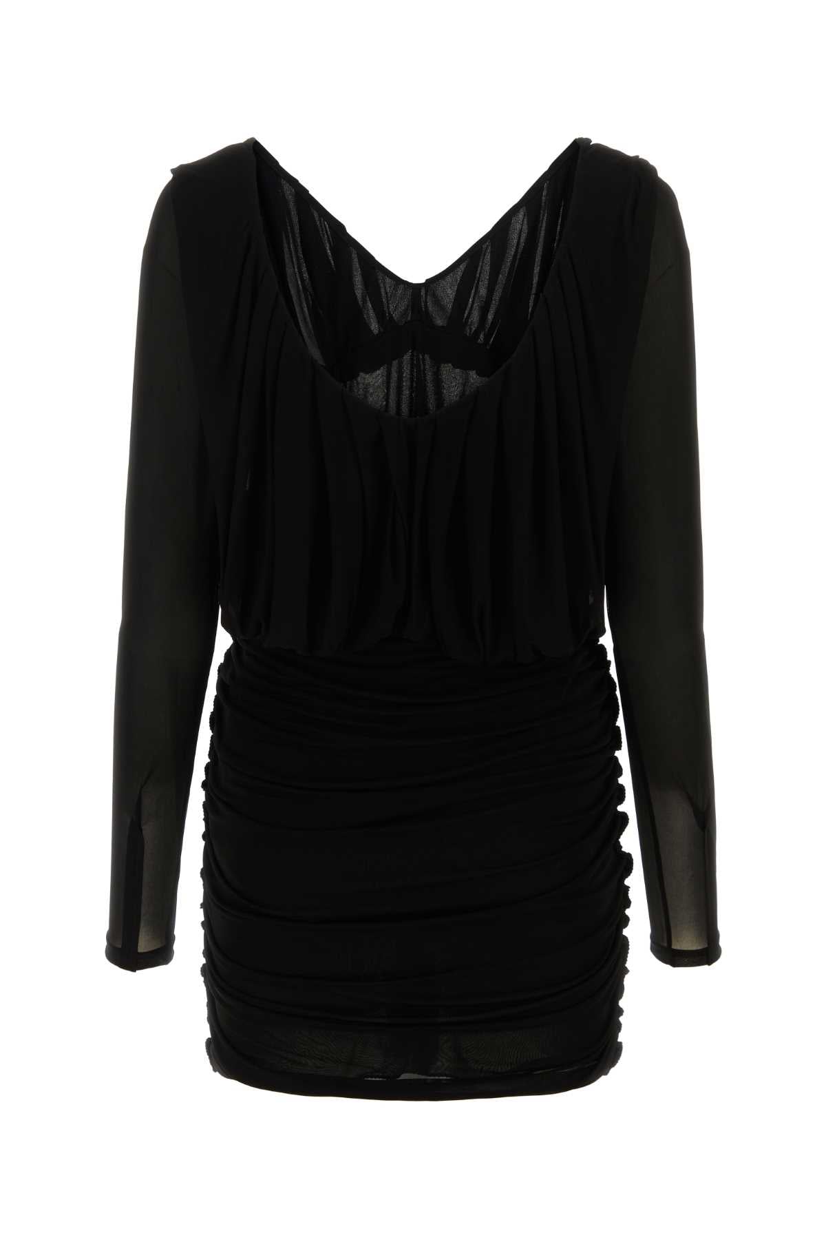 SAINT LAURENT Chic Cupro Mini Dress
