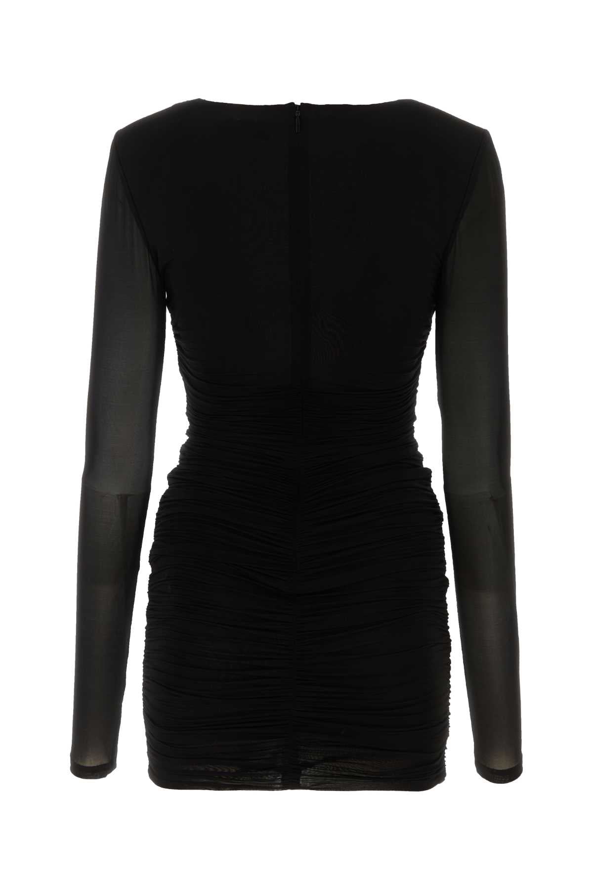 SAINT LAURENT Chic Stretch Cupro Mini Dress for Women