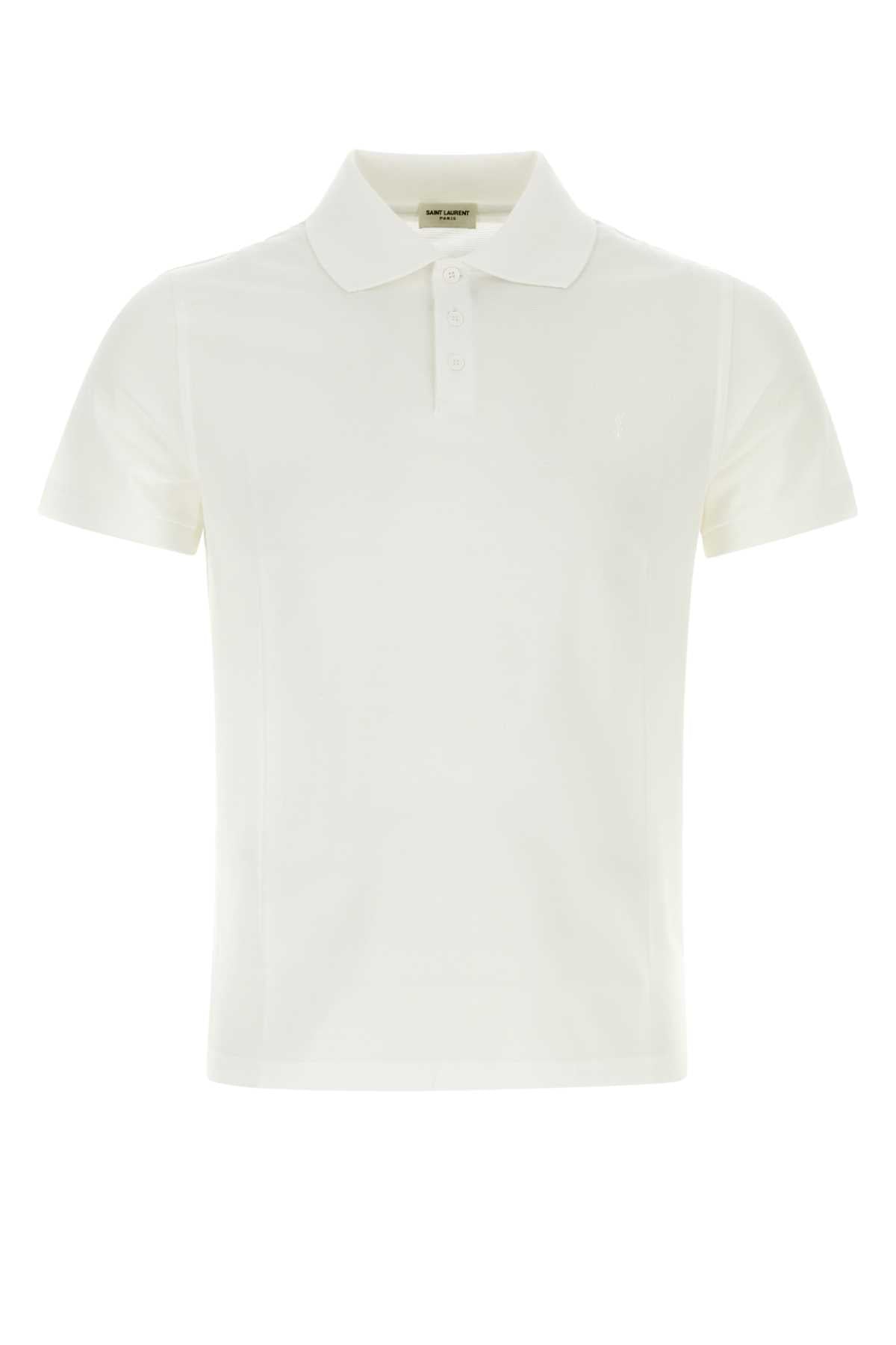 SAINT LAURENT Classic Piquet Polo Shirt for Men