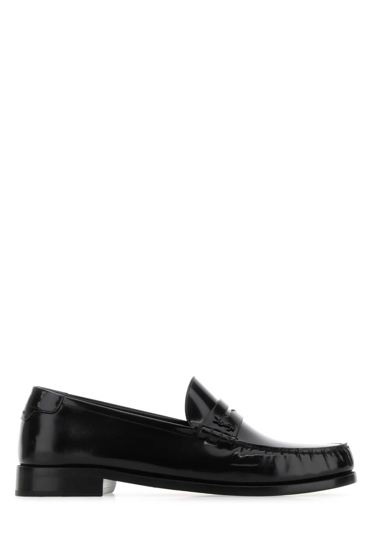 SAINT LAURENT Leather Magnum Loafers