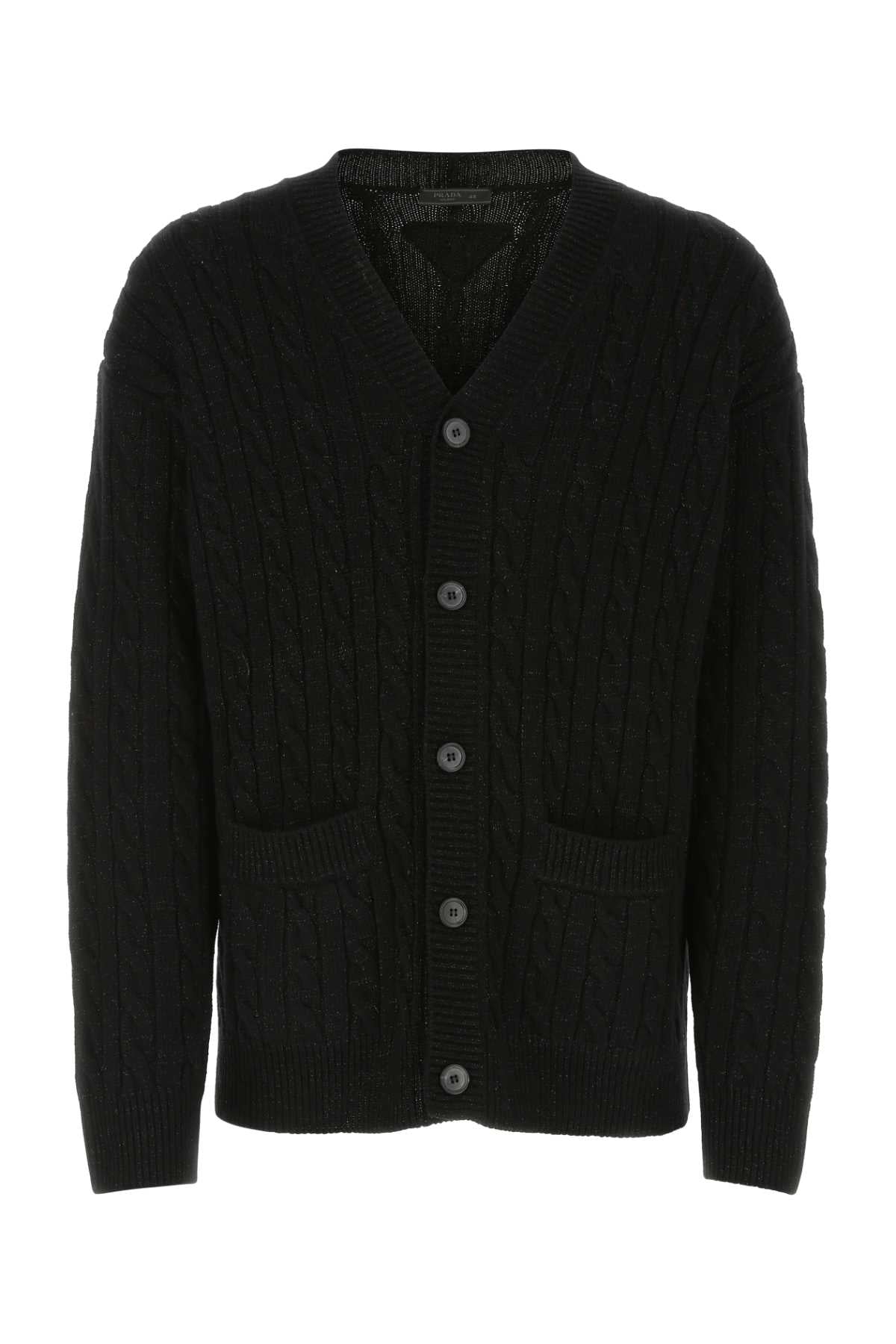 PRADA Oversize Wool Blend Cardigan for Men
