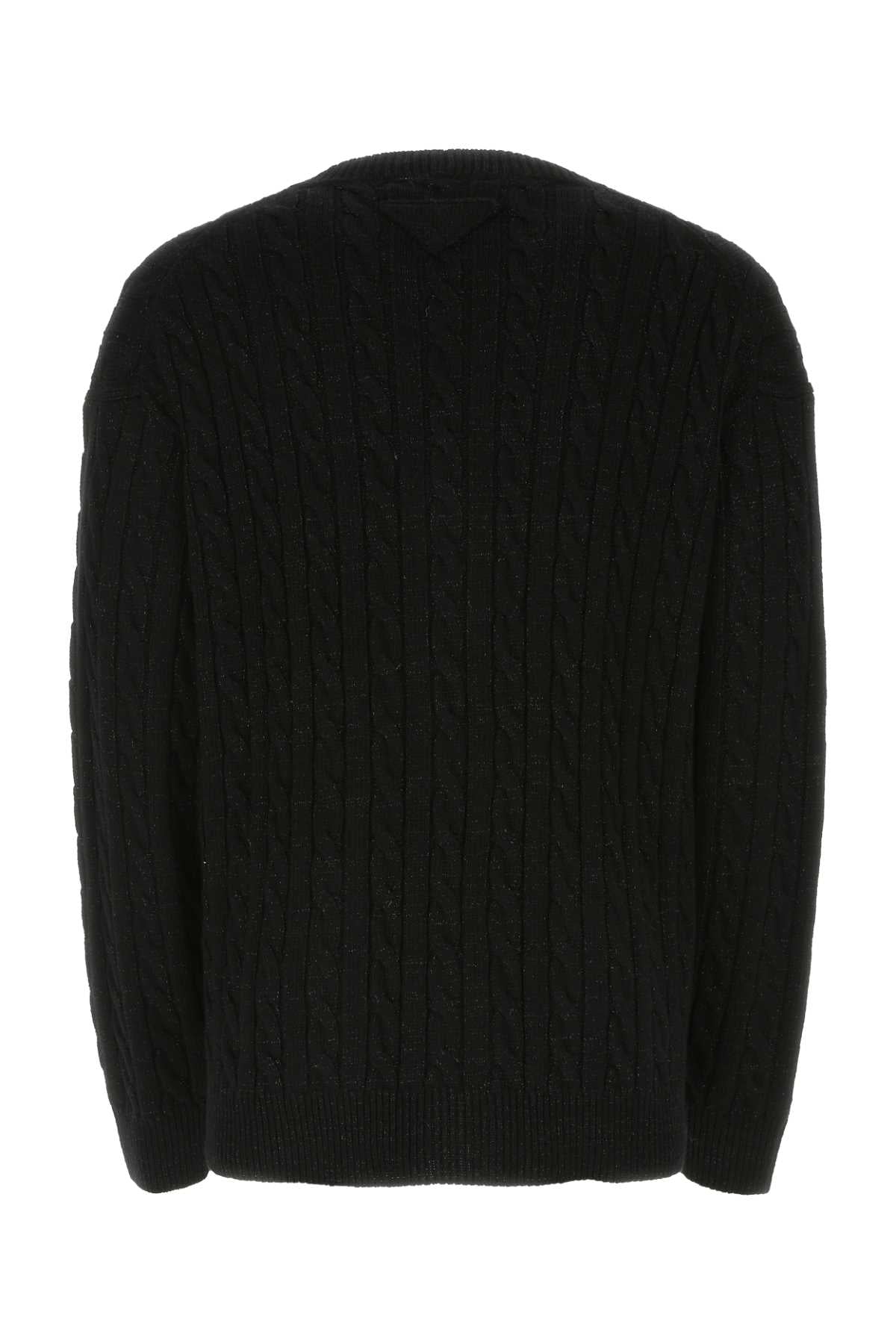 PRADA Oversize Wool Blend Cardigan for Men