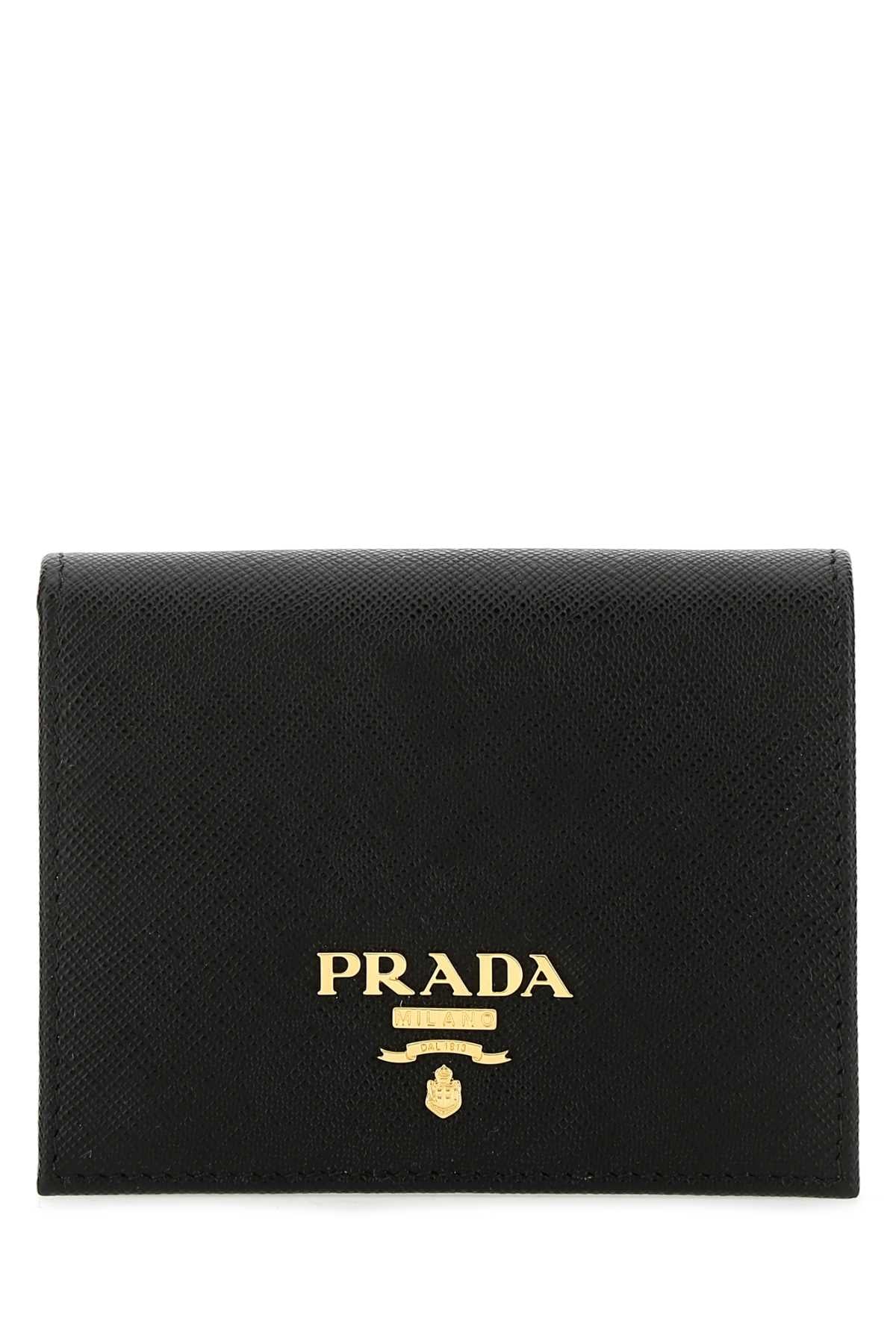 PRADA Compact Leather Wallet - Mini Design