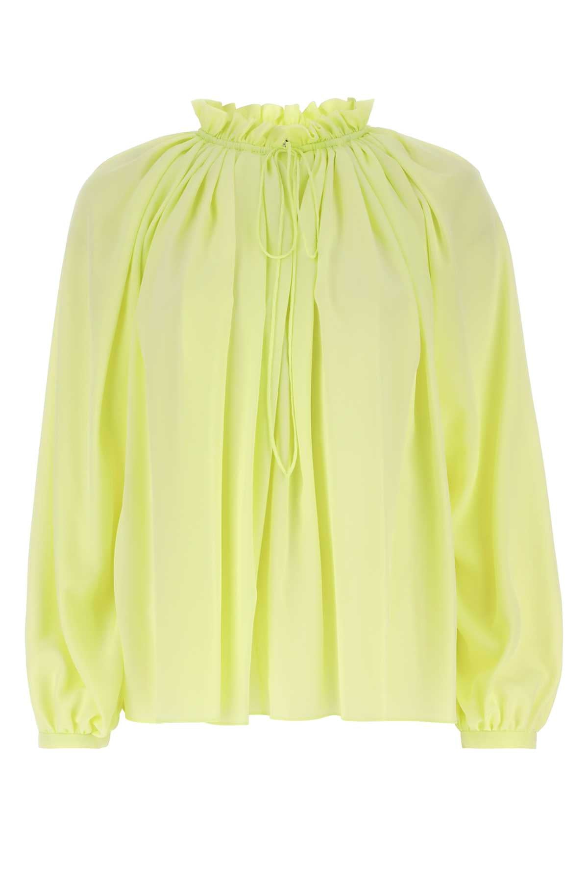 LANVIN Fluo Yellow Mini Polyester Blouse