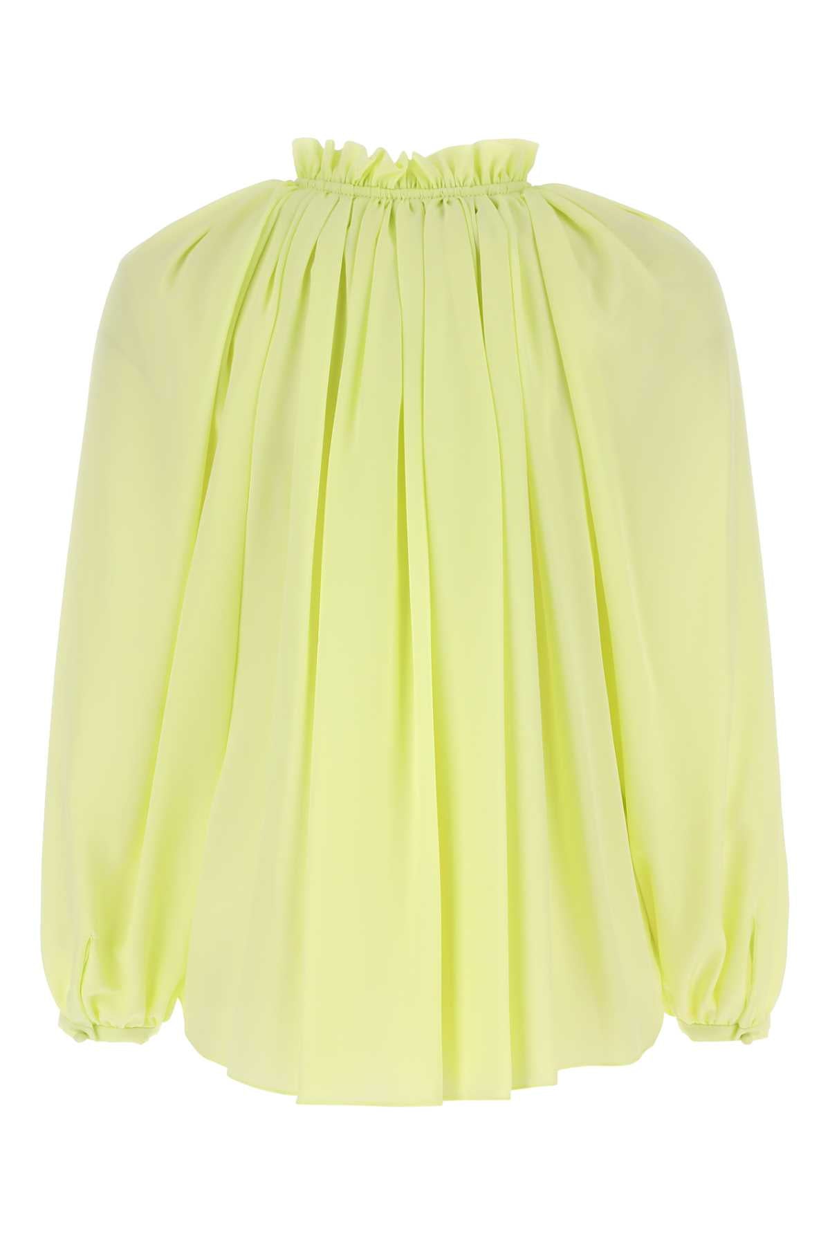 LANVIN Fluo Yellow Mini Polyester Blouse