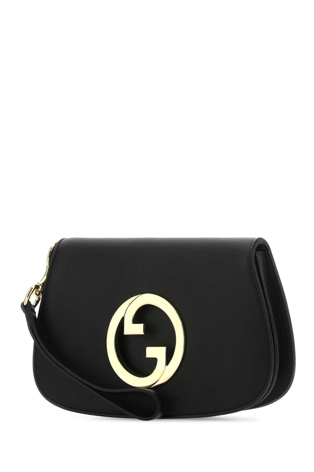 GUCCI Mini Leather Clutch with Golden Finishing - 21 cm x 12 cm x 4.5 cm