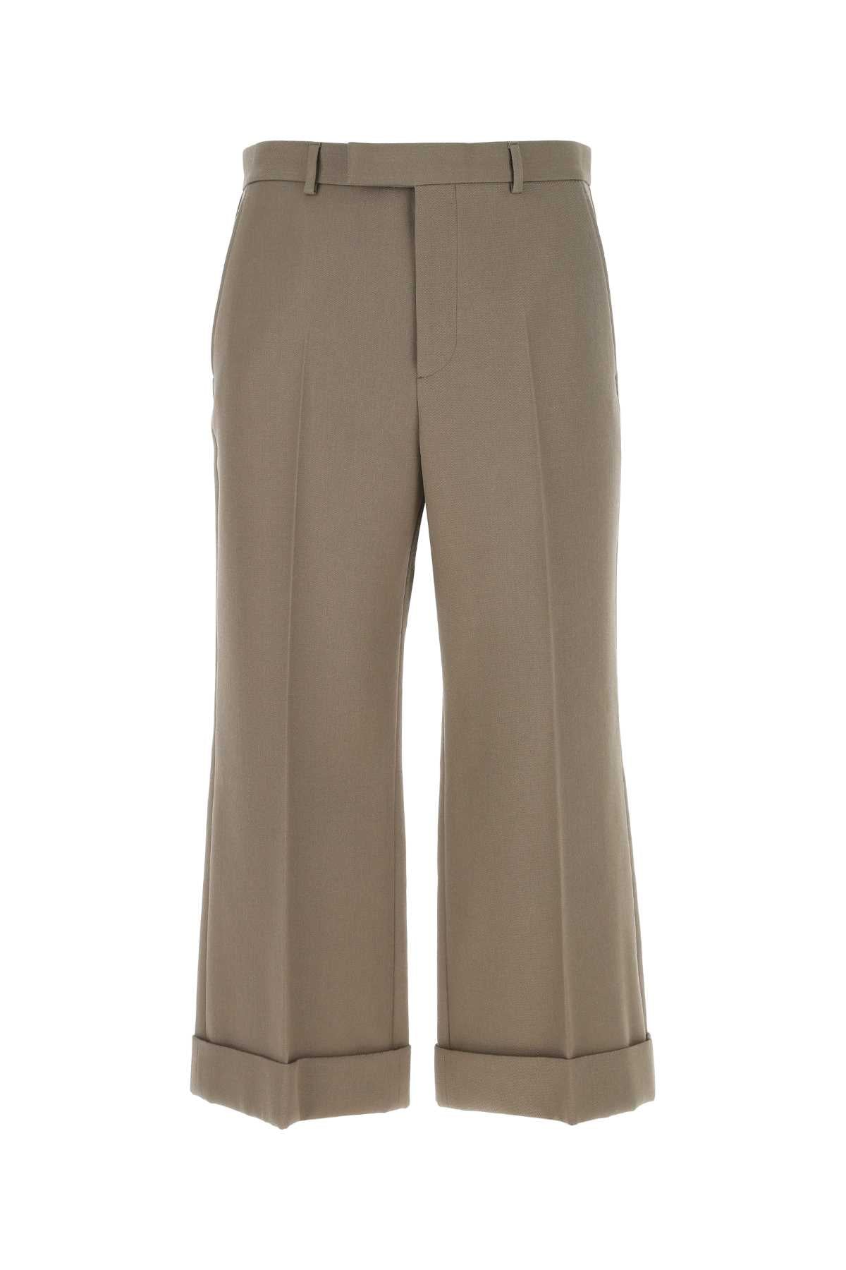 GUCCI Cropped Wool Cut Pants for Men - 2025 Trend