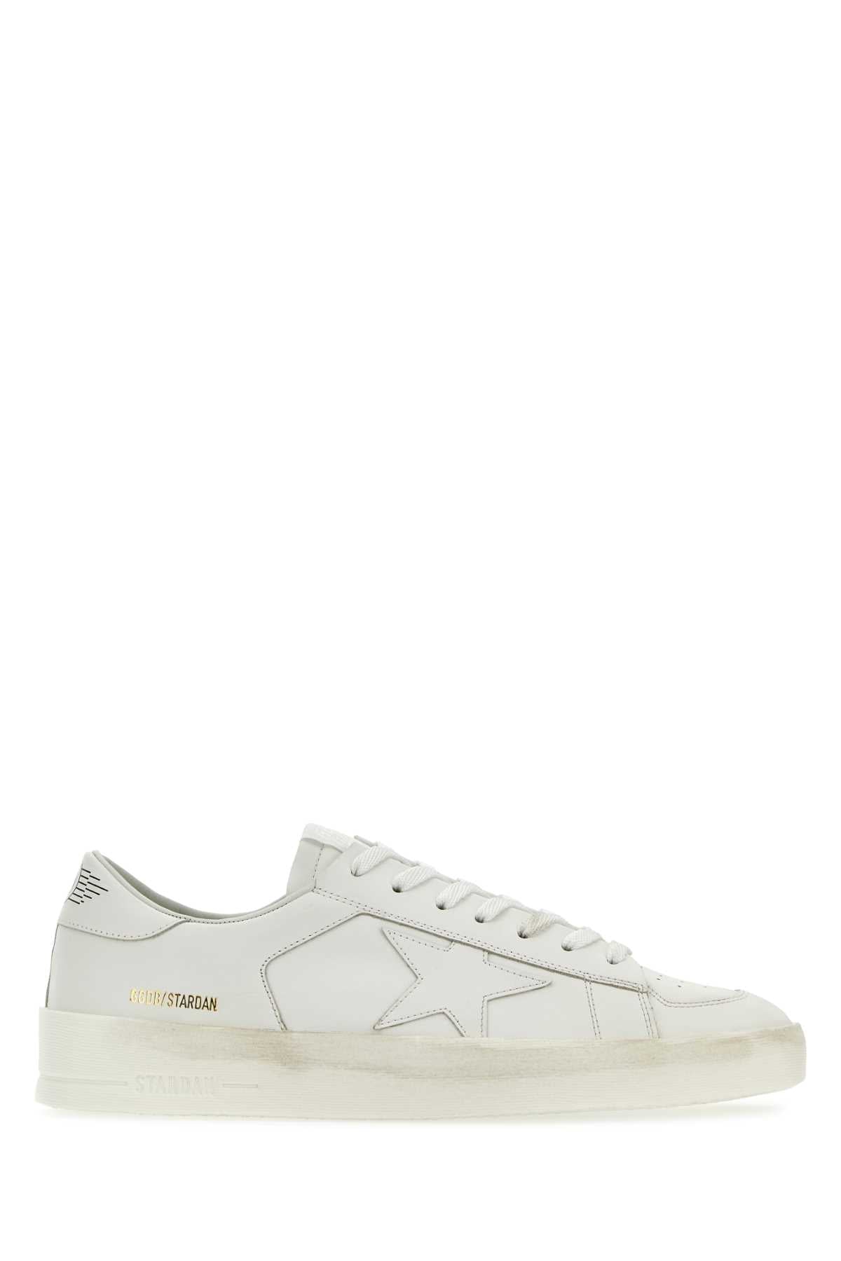 GOLDEN GOOSE DELUXE BRAND Casual White Leather Stardan Sneakers for Men