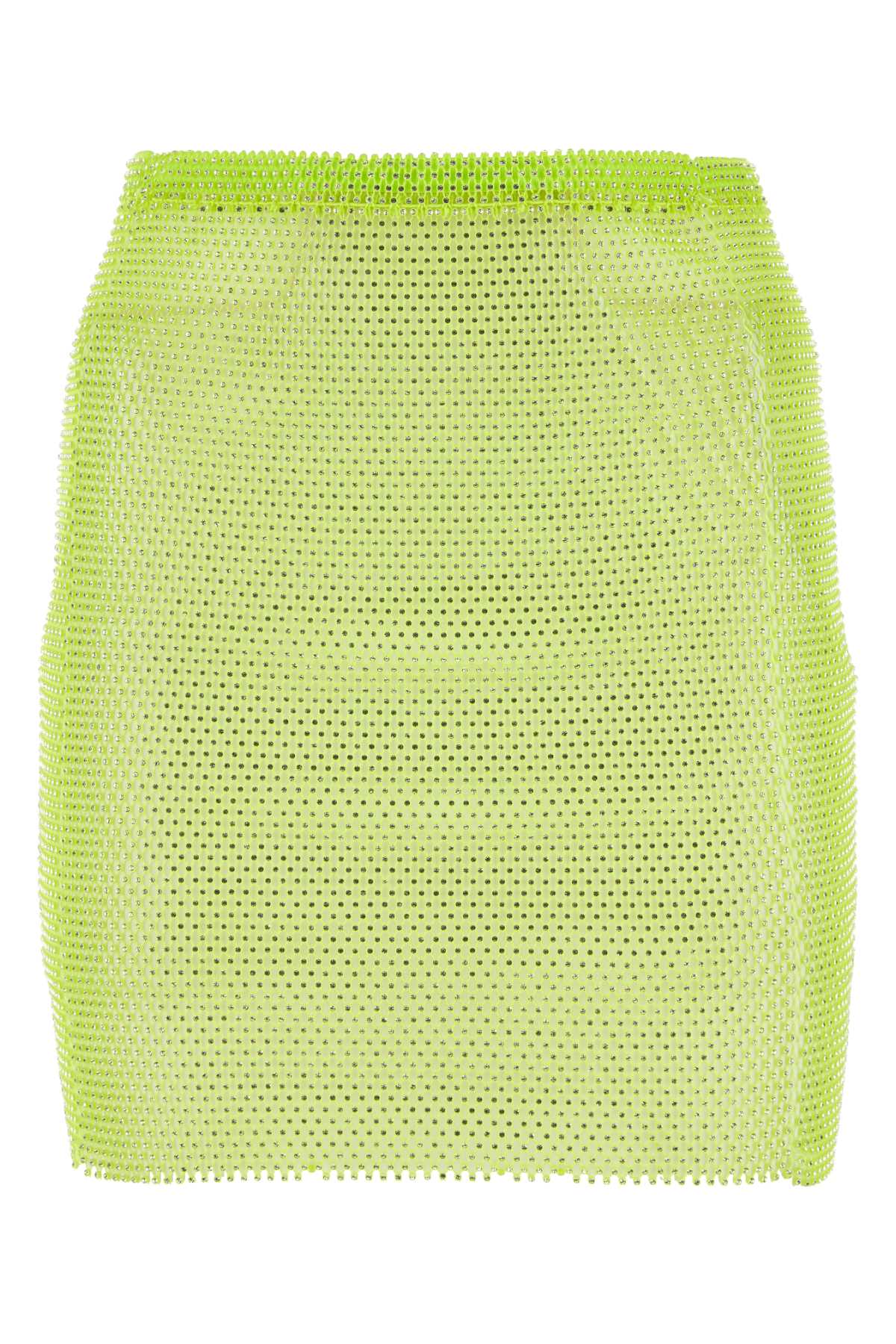 SANTA BRANDS Acid Green Mesh Mini Skirt - XS