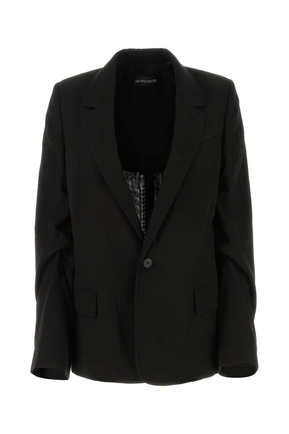 ANN DEMEULEMEESTER Effortlessly Chic Cotton Renske Blazer