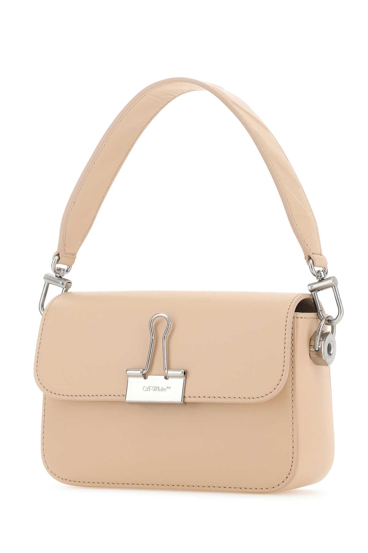 OFF WHITE Mini Leather Small Binder Handbag