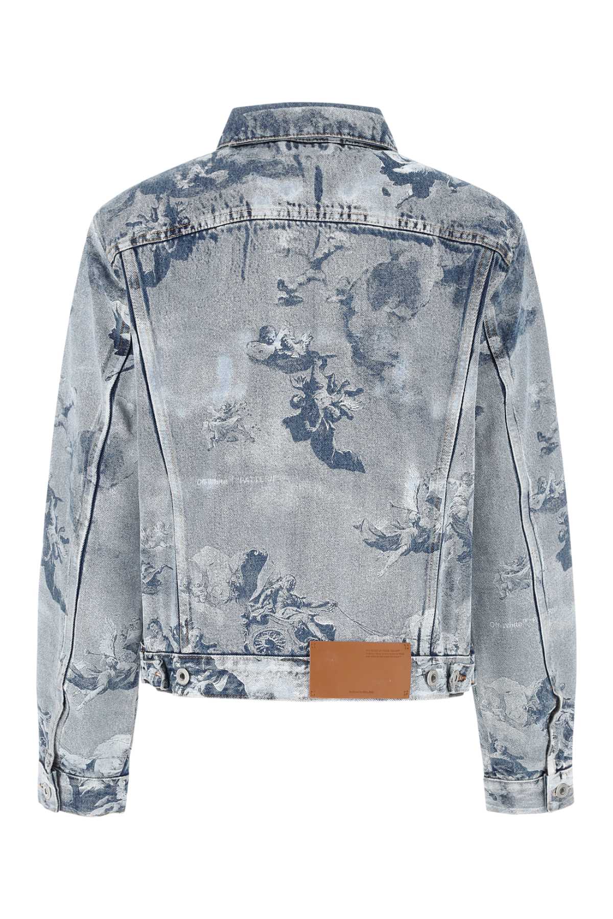 OFF WHITE Printed Denim Jacket for Women - 23S Season