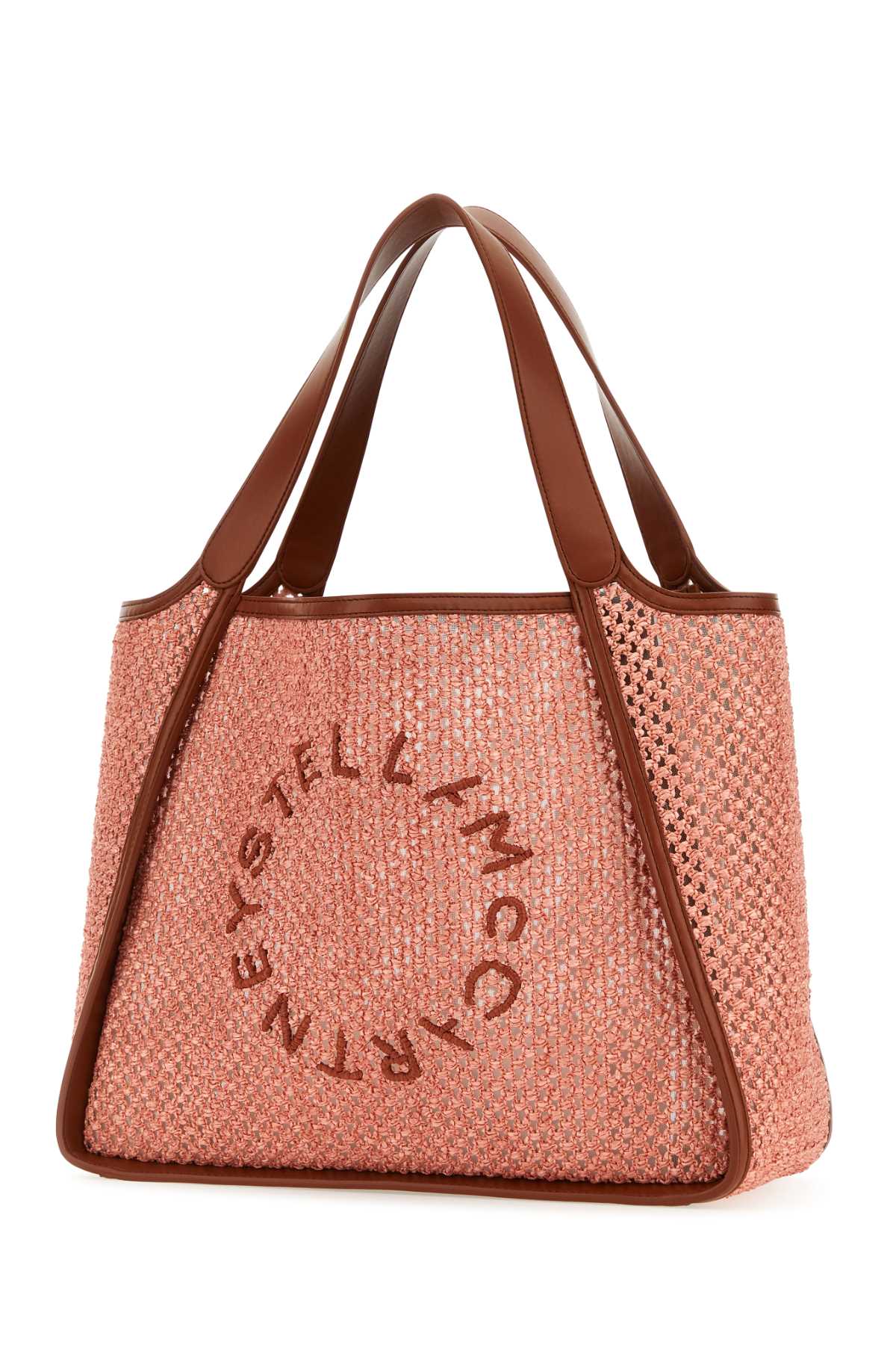 STELLA McCARTNEY Raffia Logo Shopping Handbag - 41 cm x 30 cm x 15 cm
