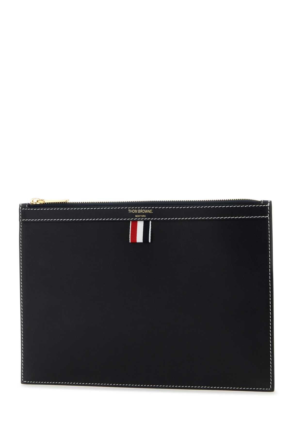 THOM BROWNE Leather Document Case - 29 cm x 20 cm