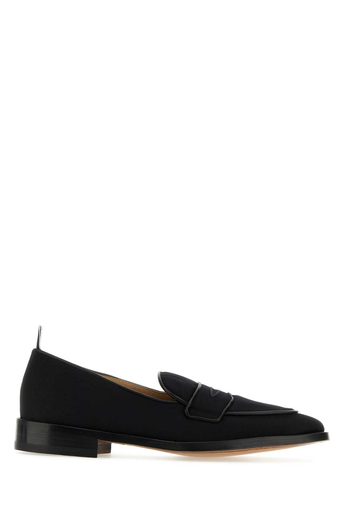 THOM BROWNE Sophisticated Fabric Loafers