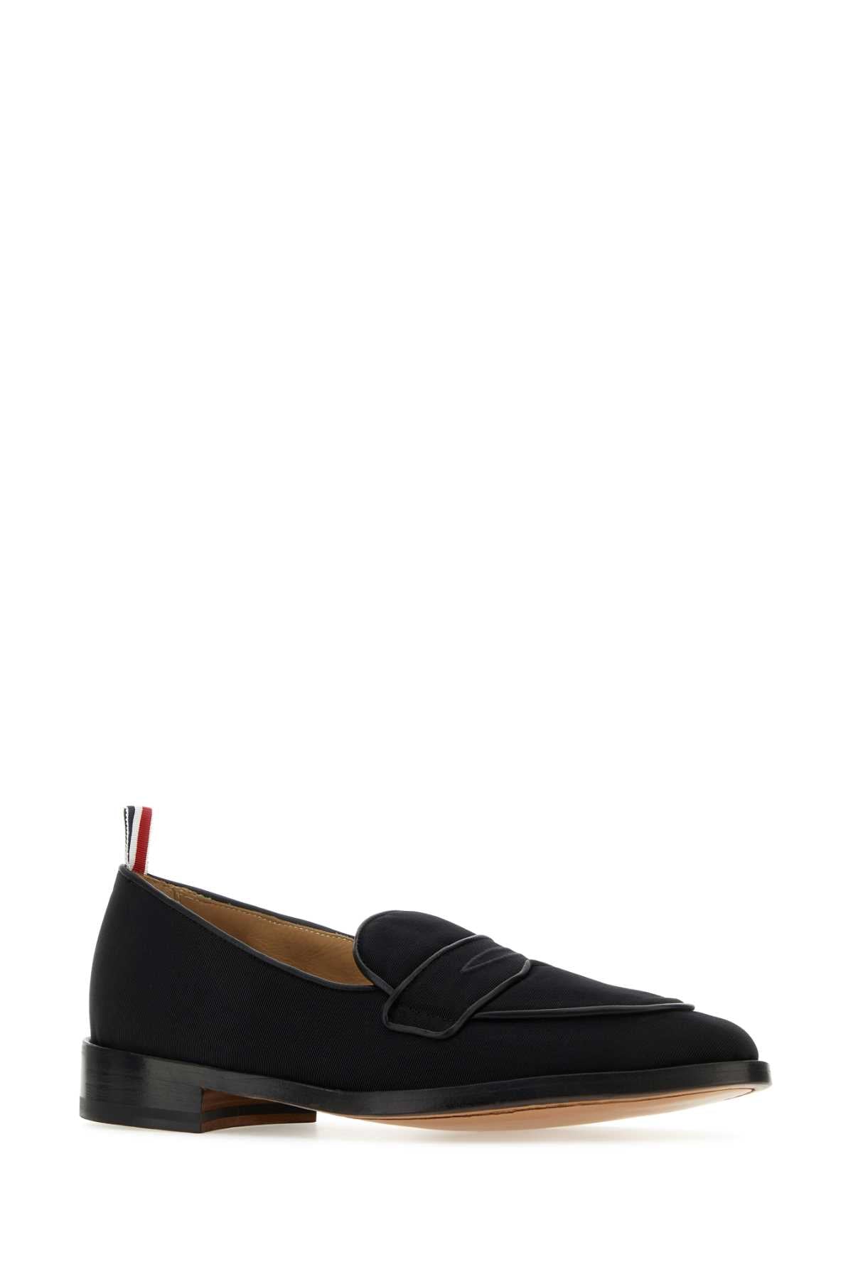 THOM BROWNE Sophisticated Fabric Loafers
