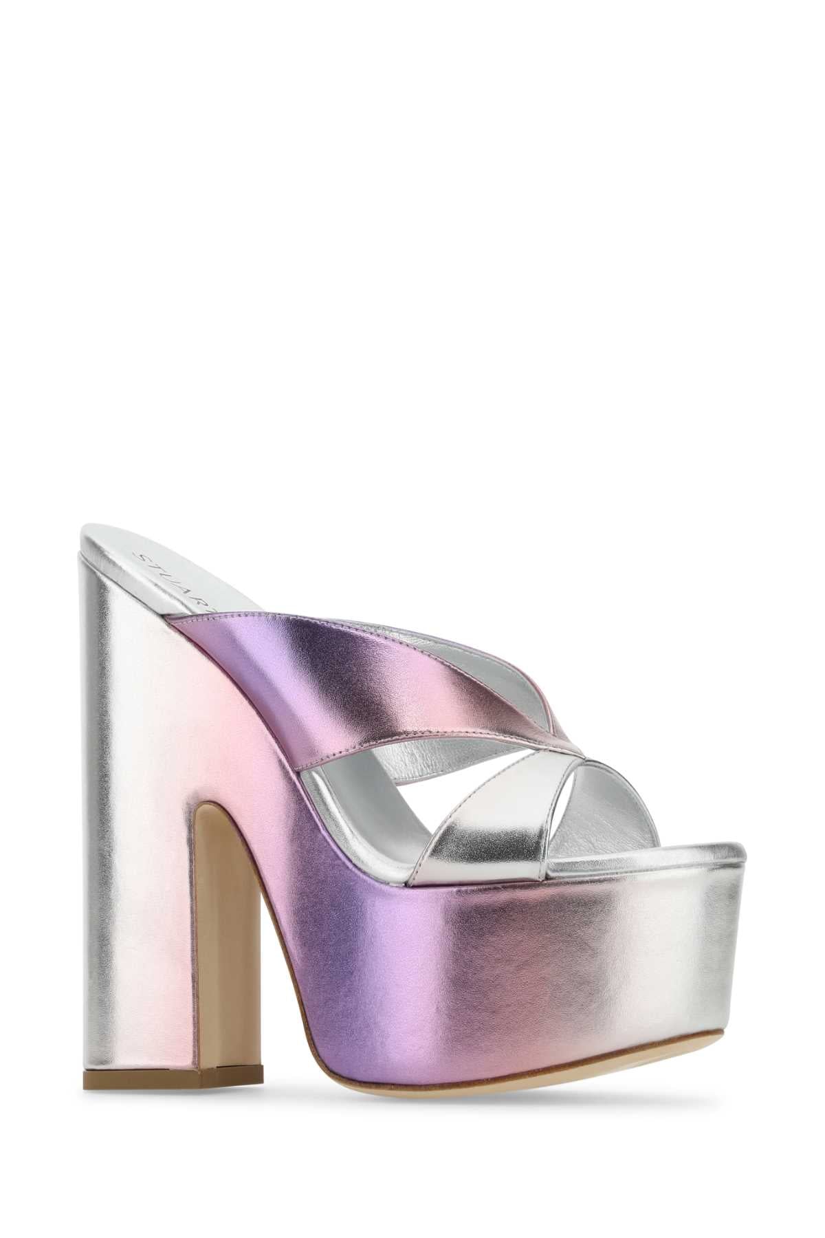 STUART WEITZMAN Elevated Flat Sandals with 5 cm Platform Height