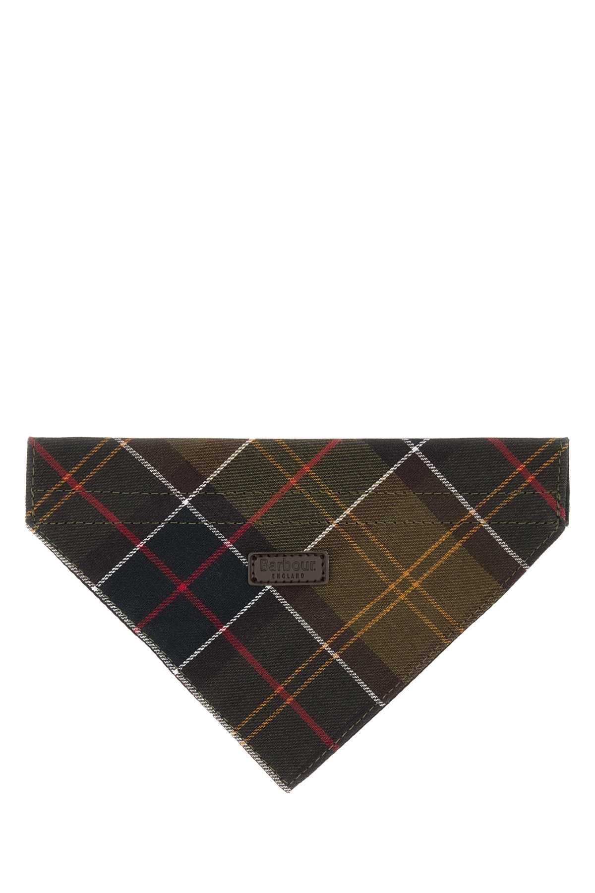 BARBOUR Embroidered Cotton Dog Bandana