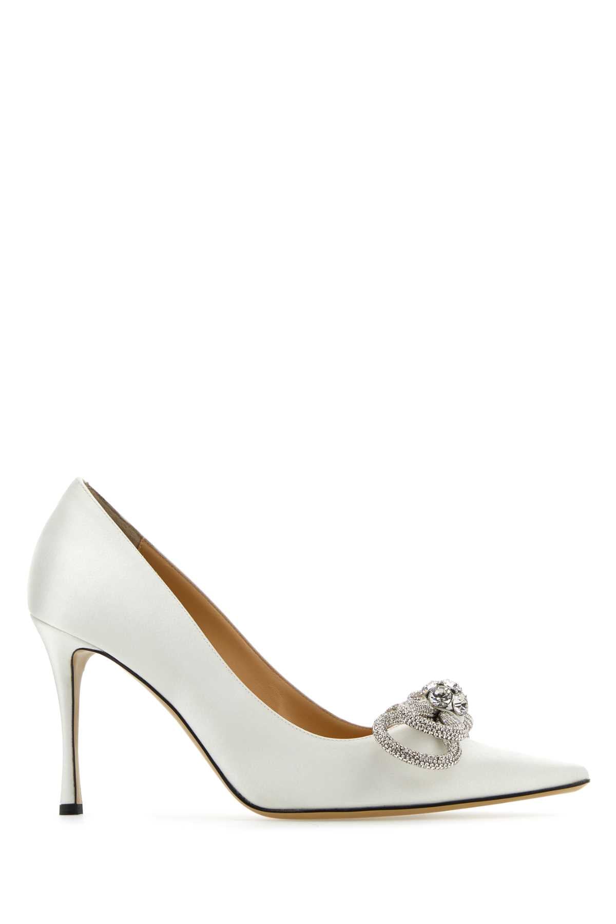 MACH&MACH Elegant Satin Pumps with 9.5cm Heel Height