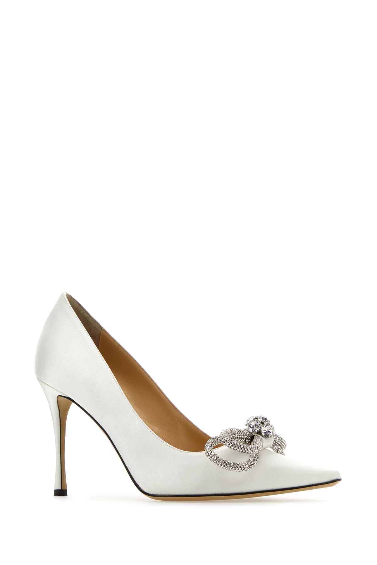 MACH&MACH Elegant Satin Pumps with 9.5cm Heel Height