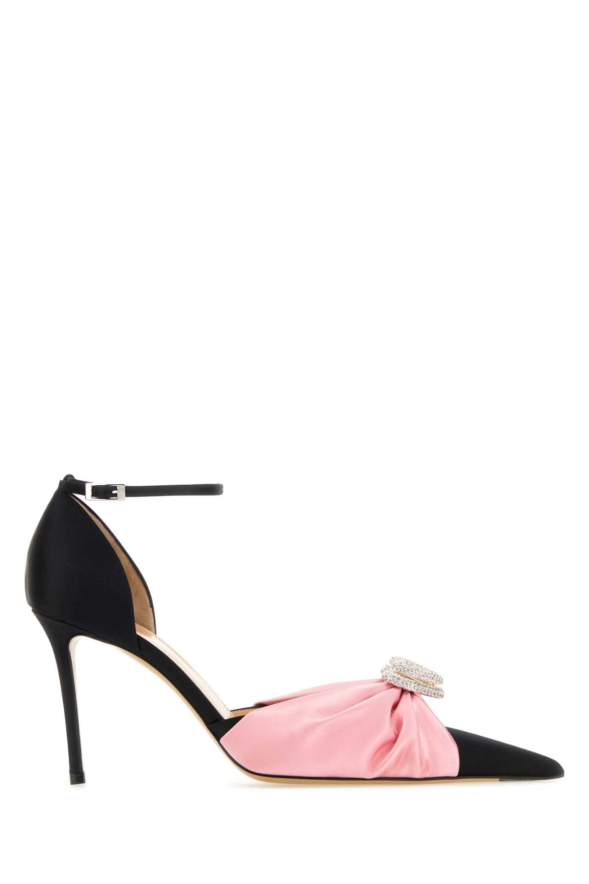 MACH&MACH Elegant Satin Pumps with 11 cm Heel Height