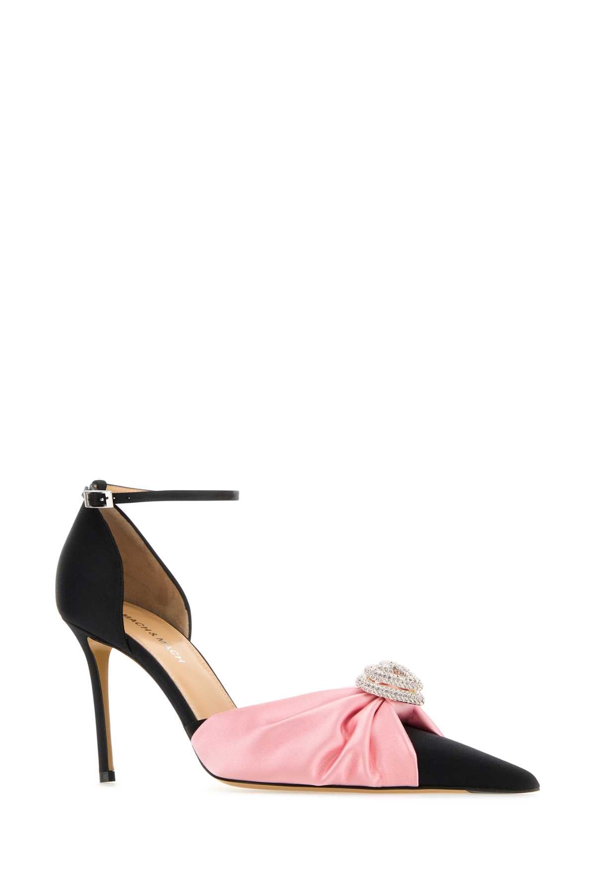 MACH&MACH Elegant Satin Pumps with 11 cm Heel Height