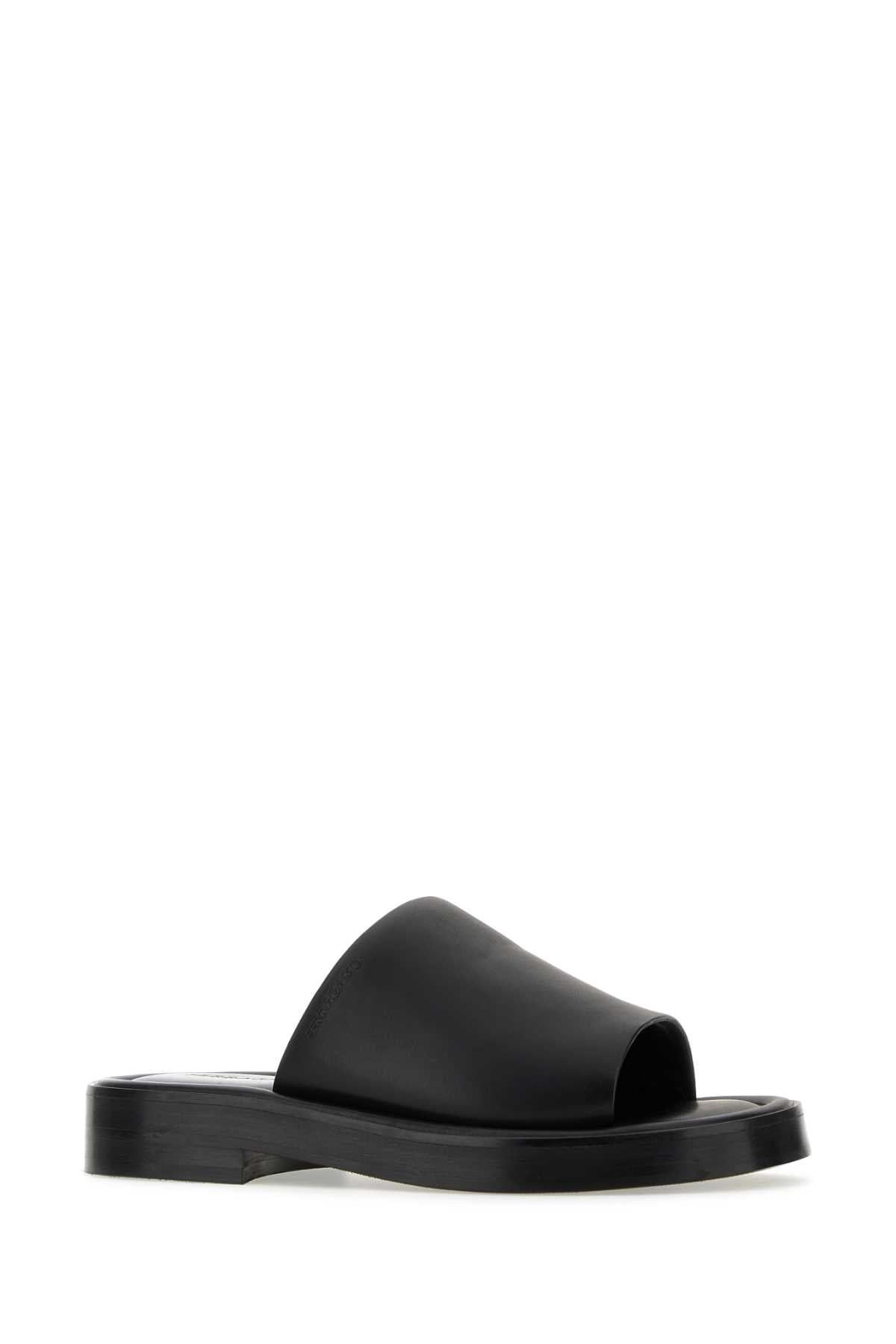Ferragamo Luxurious Nappa Leather Slippers for Men