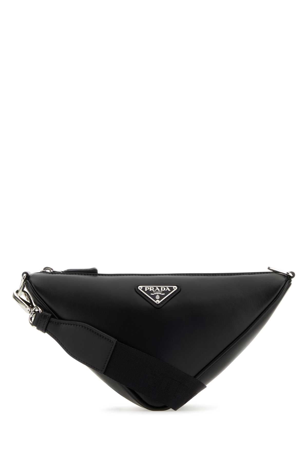 PRADA Leather Triangle Crossbody Handbag