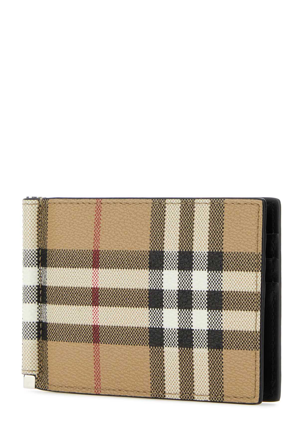 BURBERRY Printed Canvas Cardholder - 11 cm x 8 cm