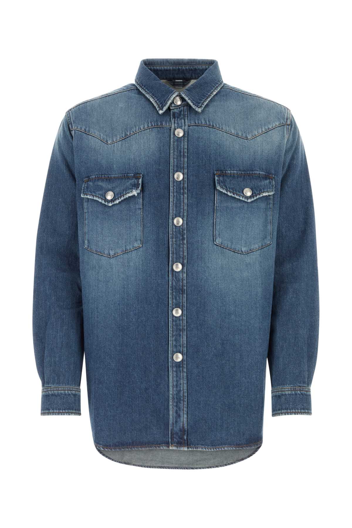 BURBERRY Classic Denim Shirt for Men - 23W Season