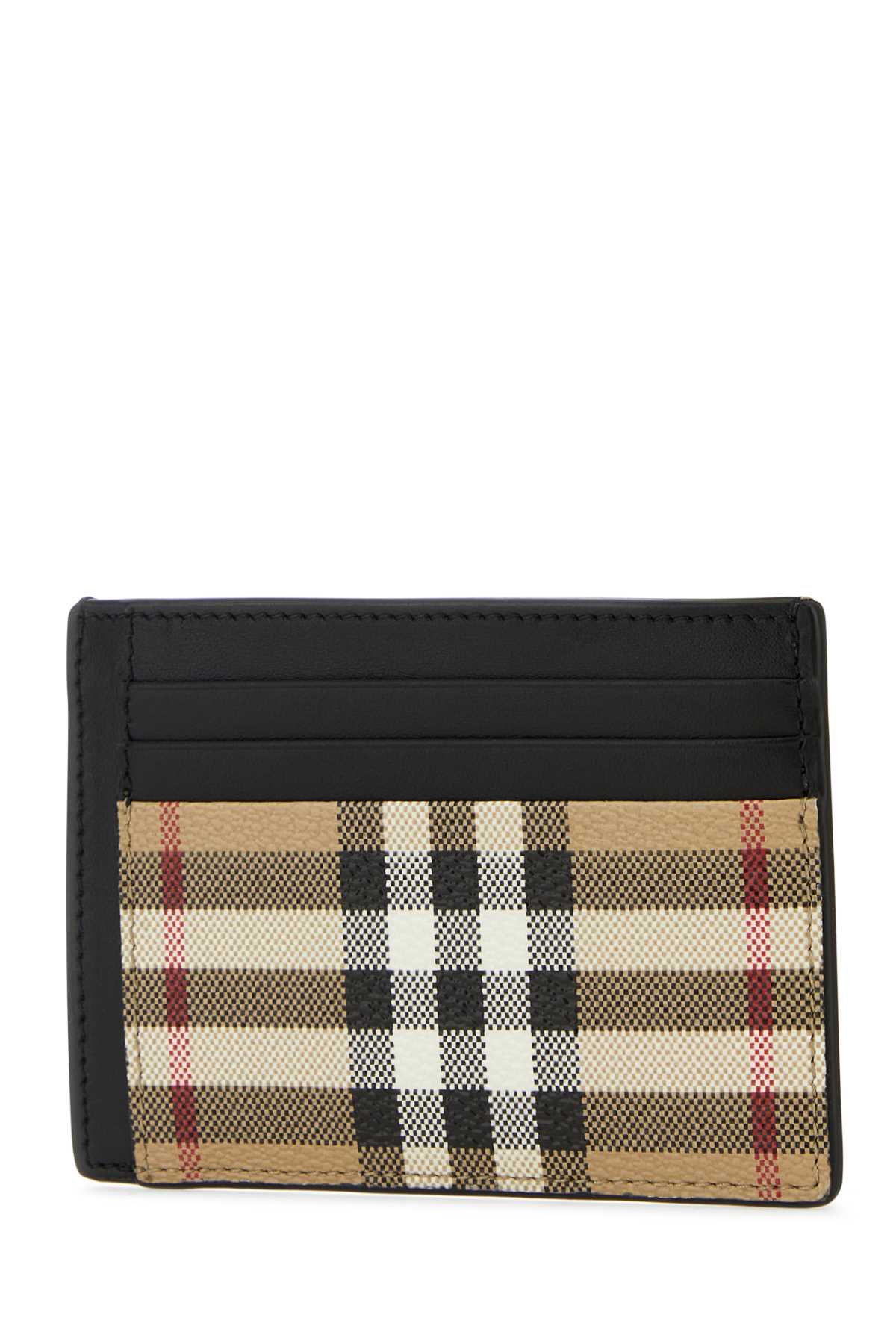 BURBERRY Printed Canvas Mini Cardholder - 11 cm x 8 cm