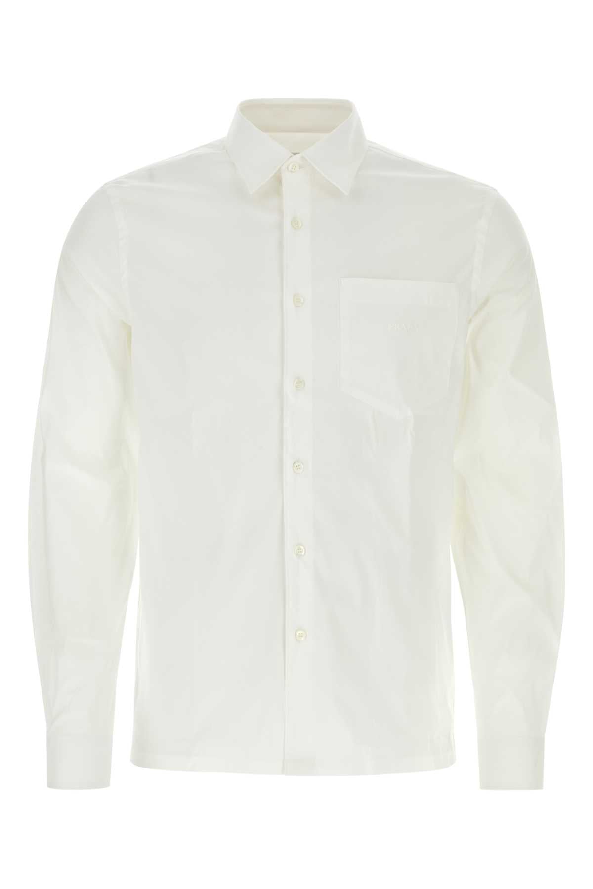 PRADA Classic Poplin Shirt for Men - Perfect for Every Season