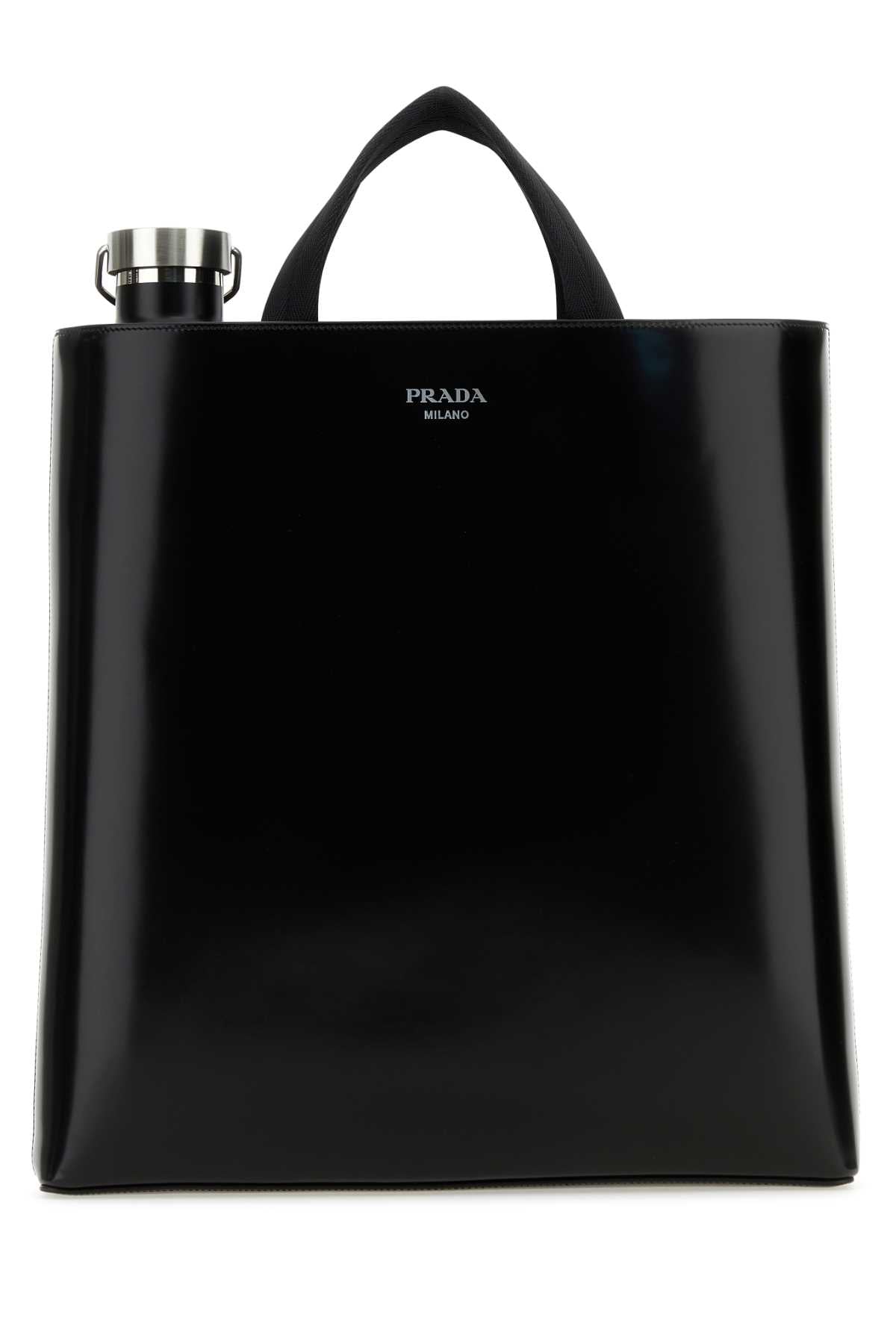 PRADA Sleek Leather Shopping Handbag - 25S