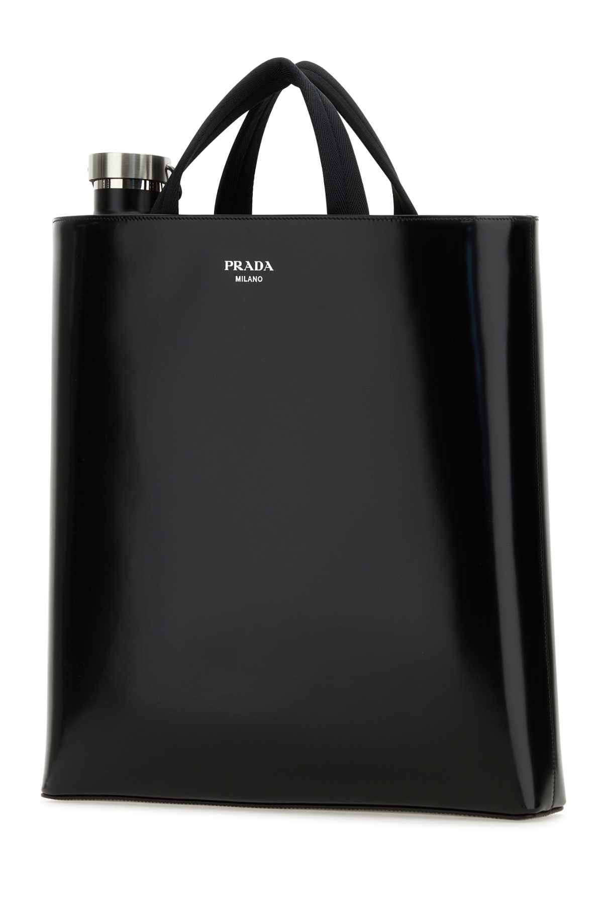 PRADA Sleek Leather Shopping Handbag - 25S