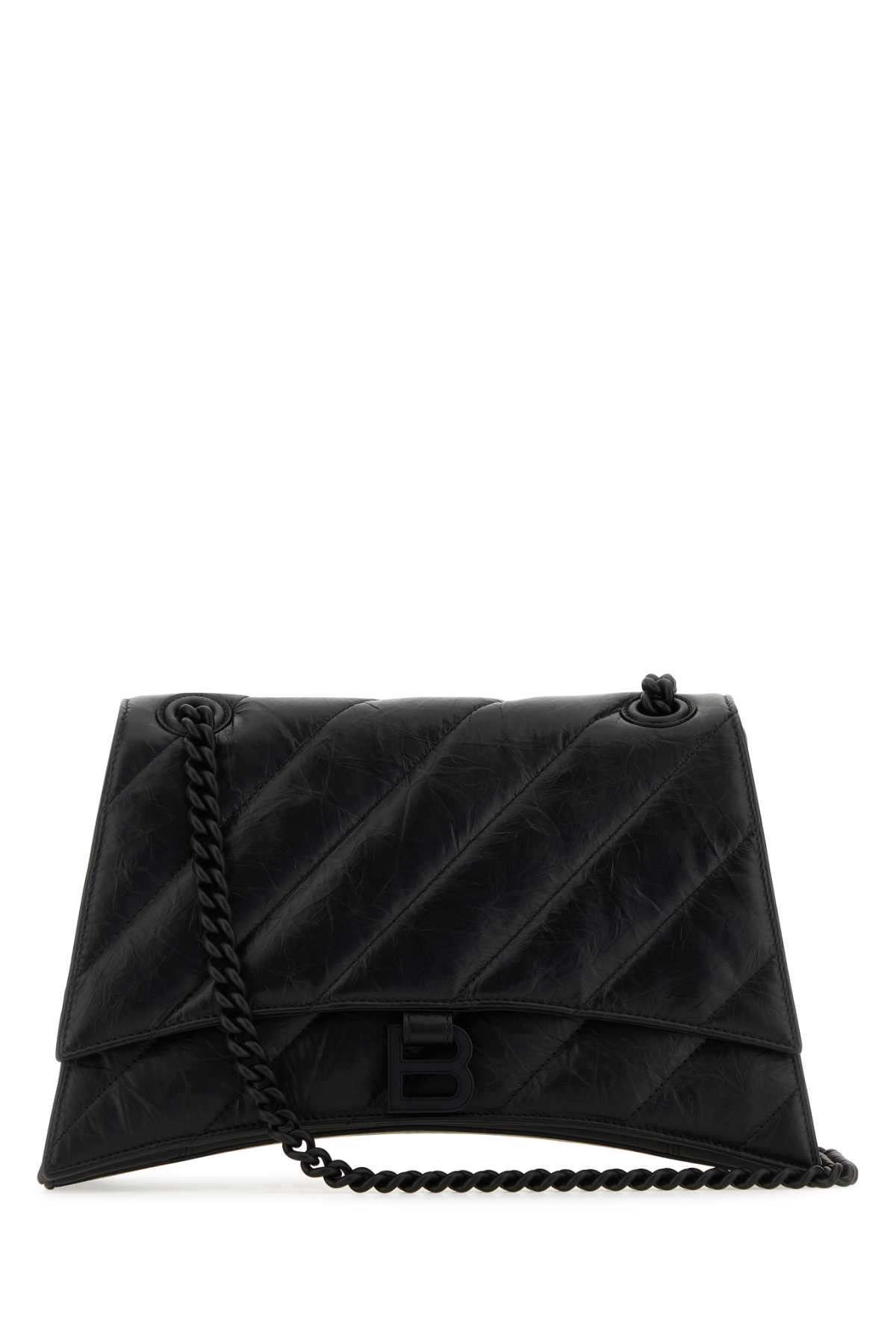BALENCIAGA Mini Leather Crush M Shoulder Handbag