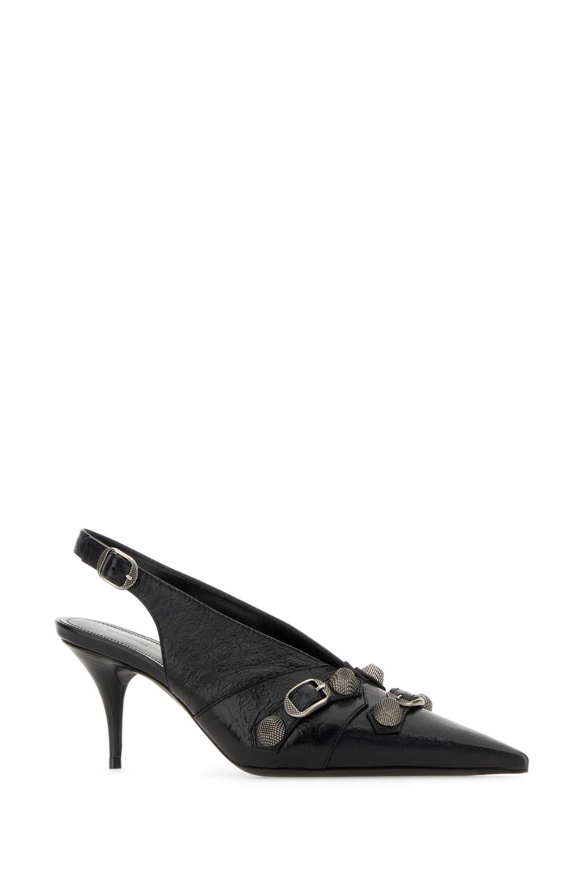 BALENCIAGA Elegant Leather Cagole Pumps with 7cm Heel Height