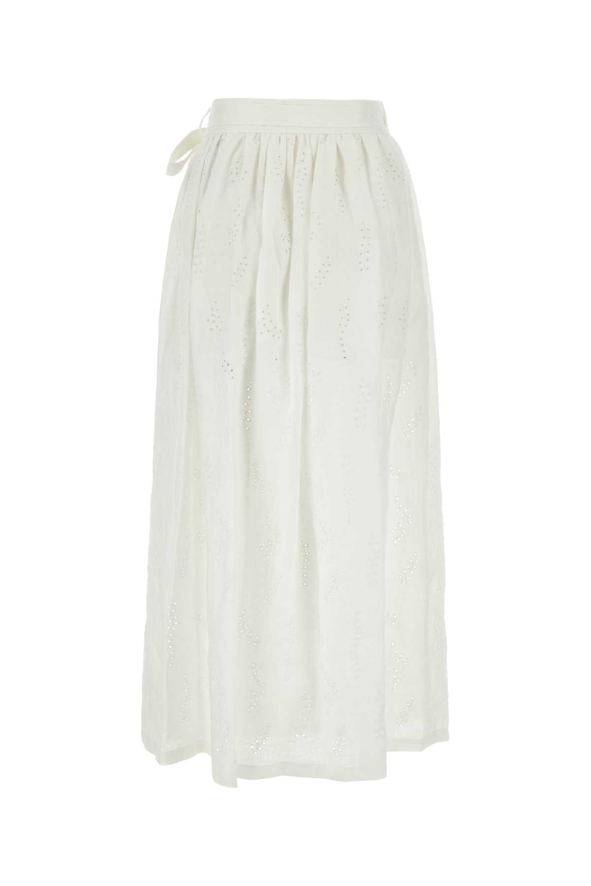 CHLOE Linen Paloma Mini Skirt
