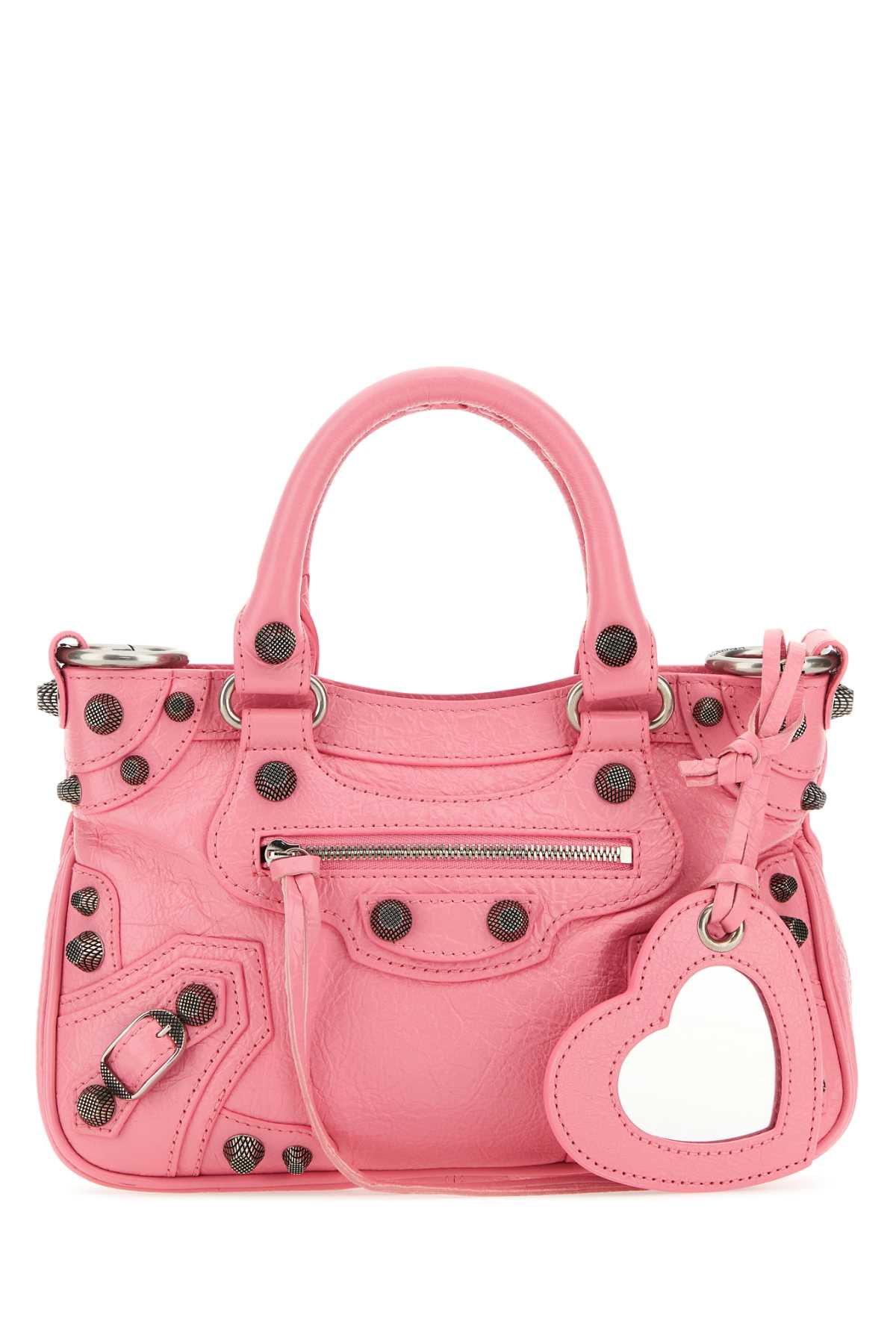 BALENCIAGA Mini Nappa Leather Neo Cagole S Handbag