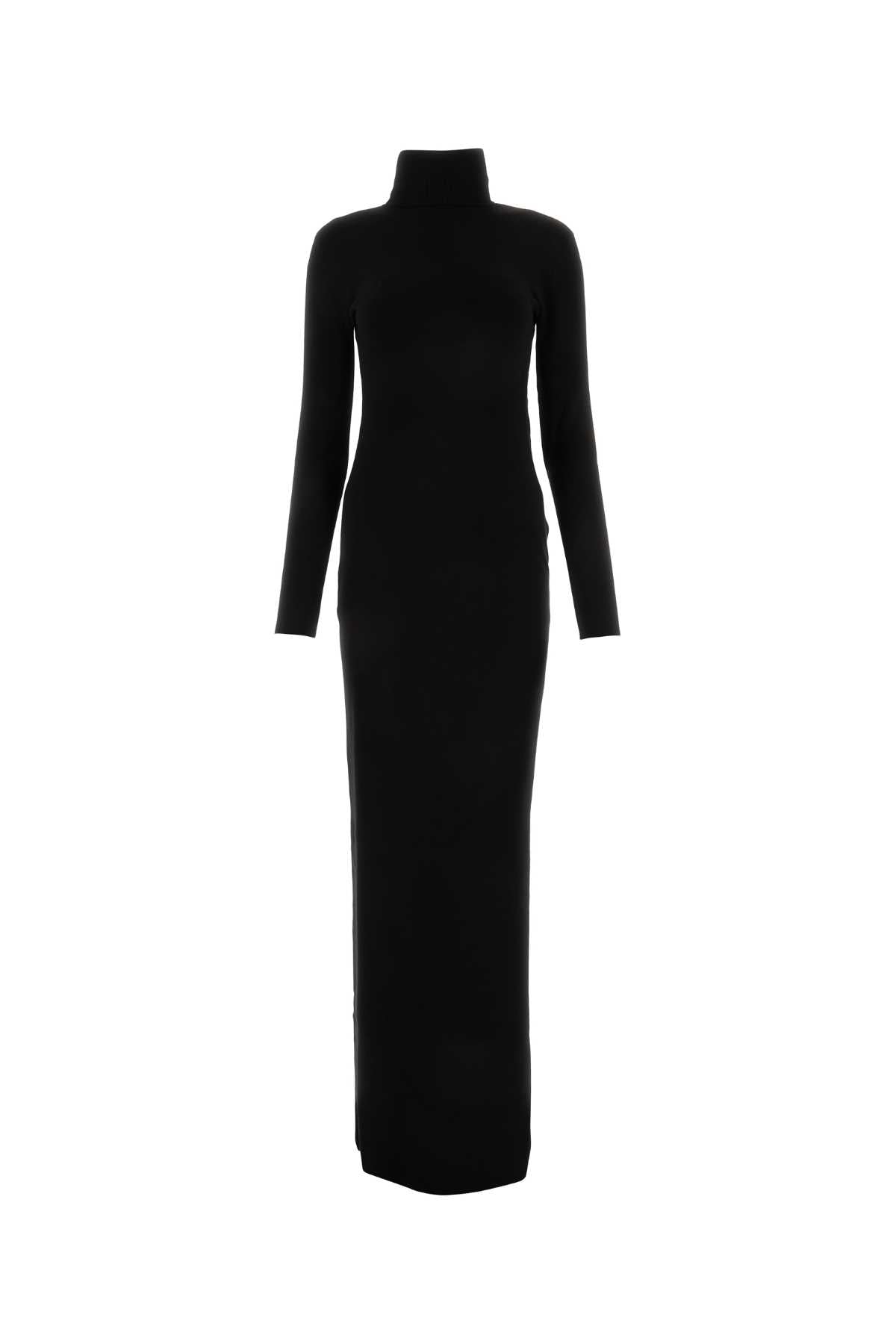 SAINT LAURENT Elegant Long Wool Dress for Women