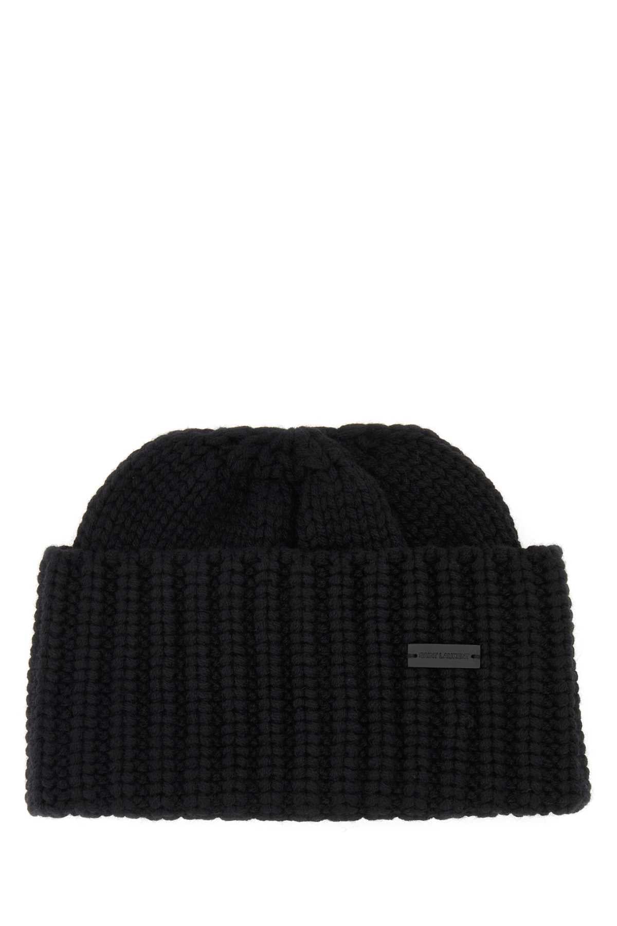 SAINT LAURENT Luxurious Cashmere Beanie Hat for Women