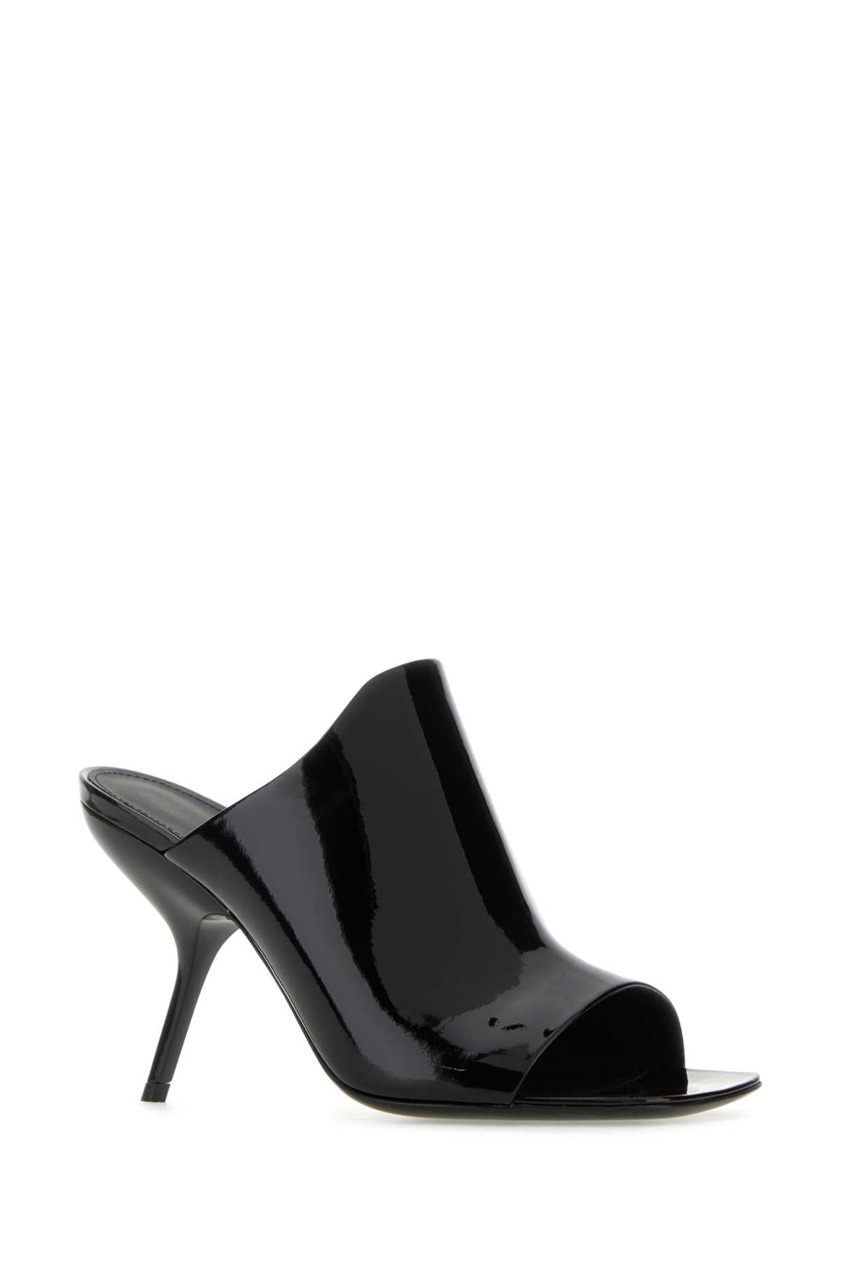 Ferragamo Back Leather Slide Flat Sandals with 8.5 cm Heel