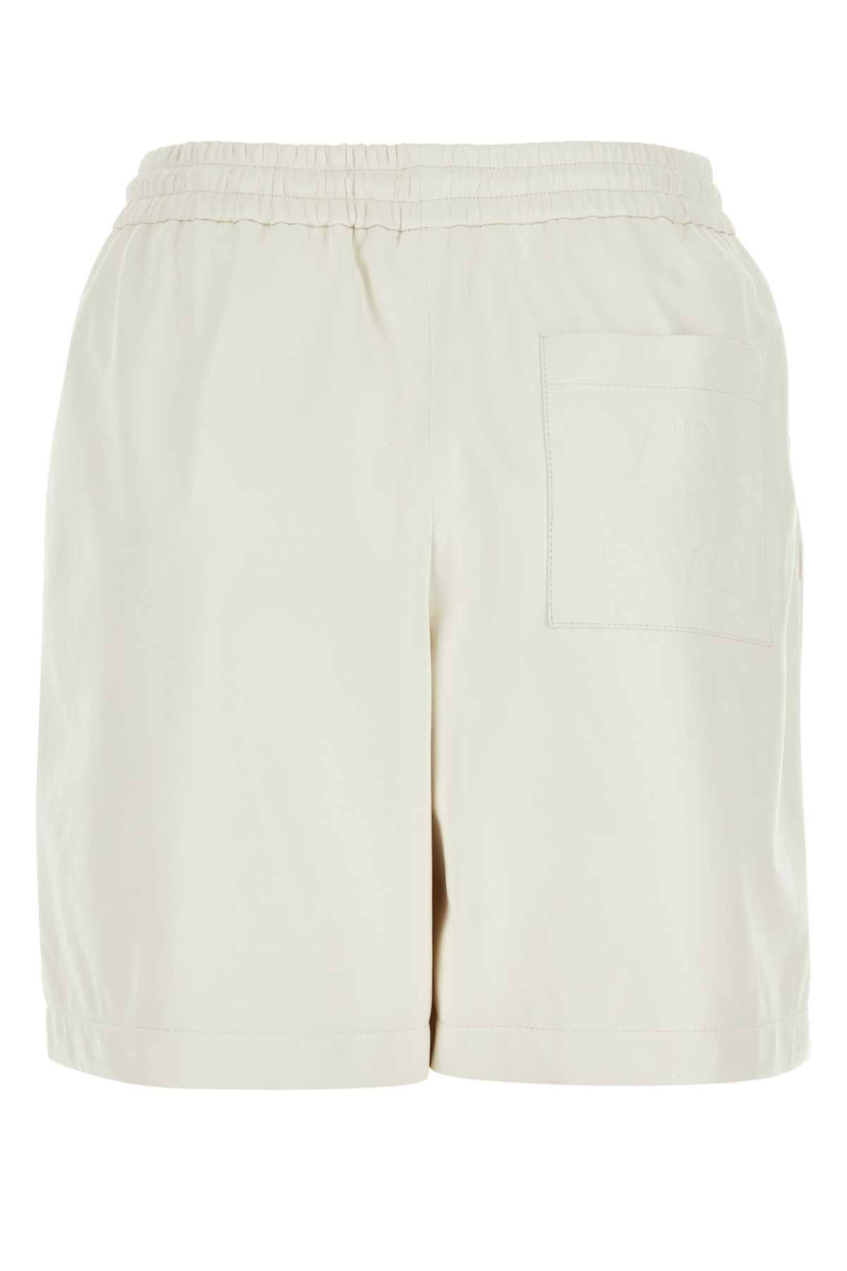 LOEWE Chic Leather Mini Shorts for Women