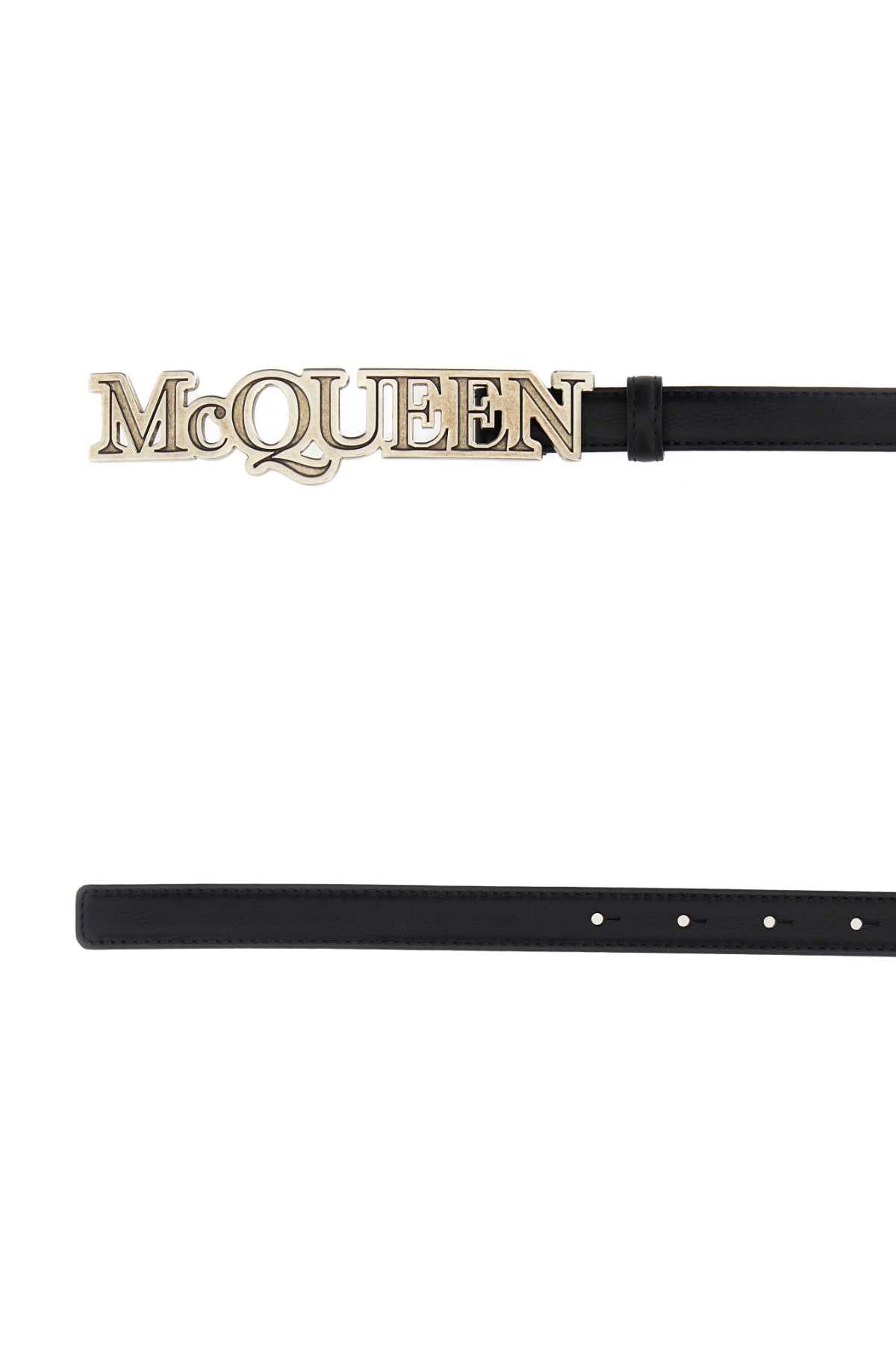 ALEXANDER MCQUEEN Men's Classic Leather Belt - 2 cm Height