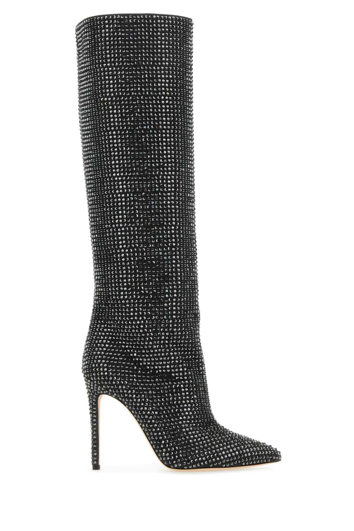 PARIS TEXAS Embellished Suede Holly Boots with 10.5 cm Heel