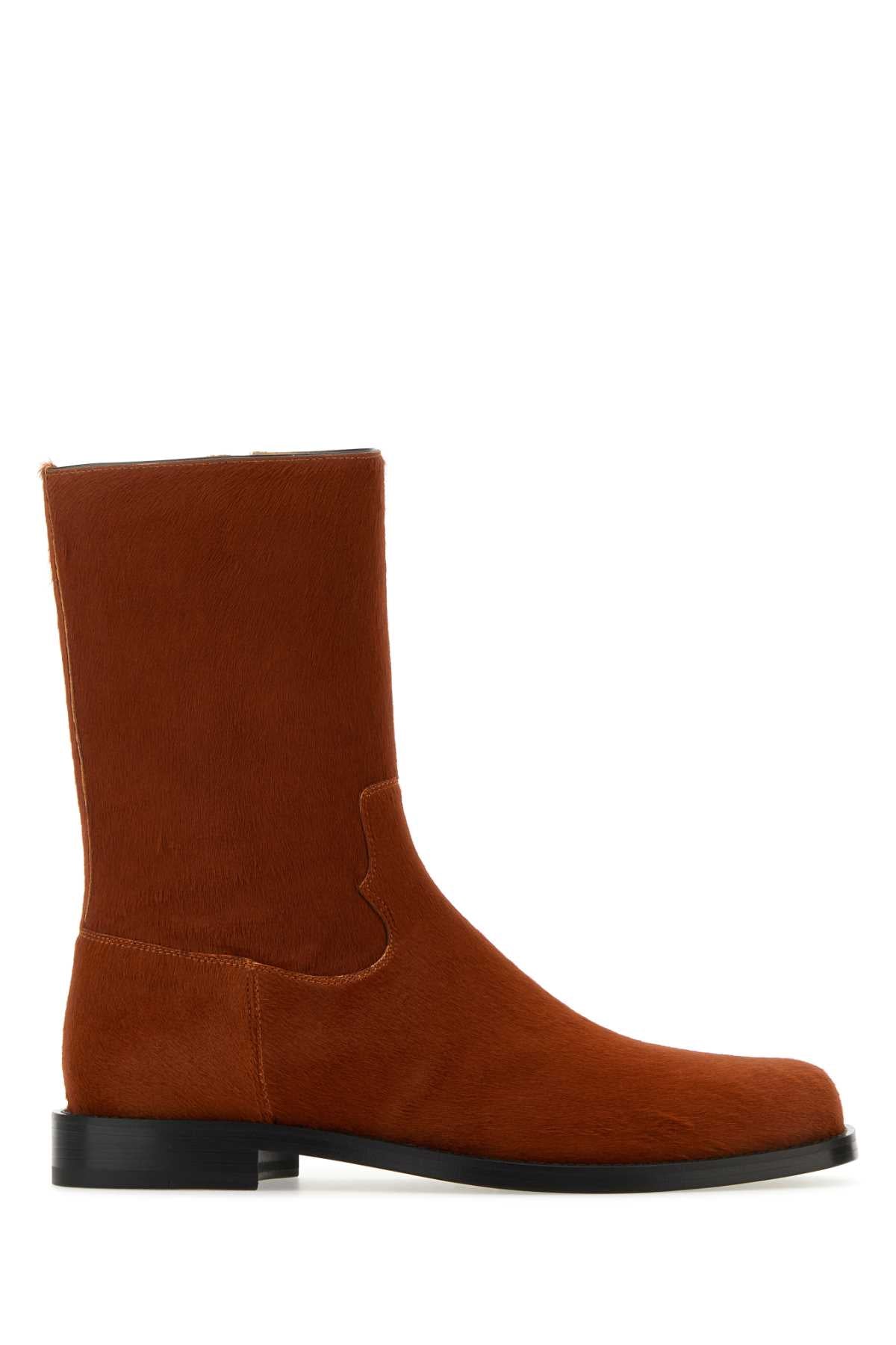 DRIES VAN NOTEN Calfhair Ankle Boots for Men